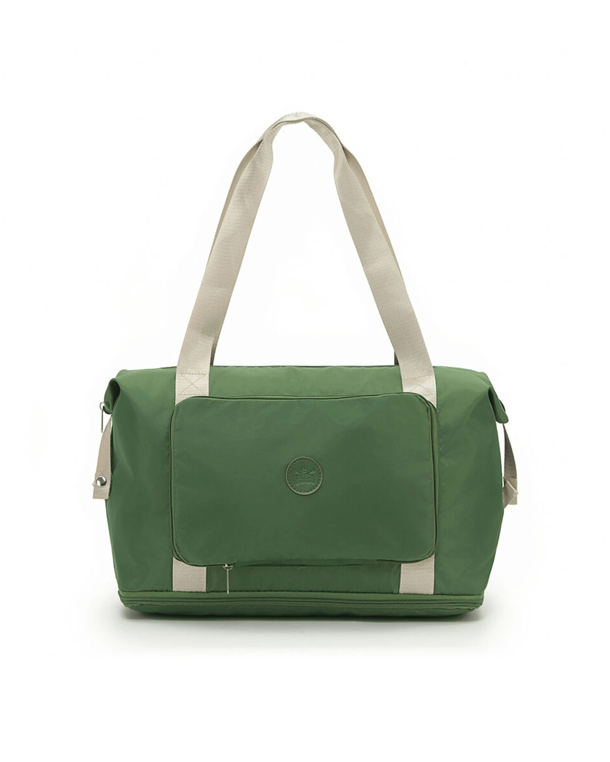 3 Tosca 2Pk Foldable & Expandable Holiday/Travel Tote Bag - Green, 3 of 6
