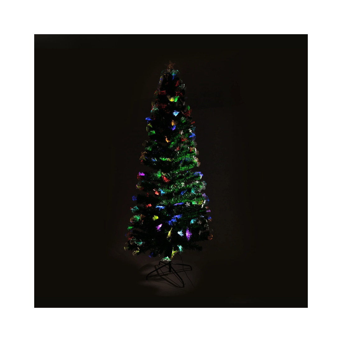 4 Christabelle 1.5m Enchanted Pre Lit Fibre Optic Christmas Tree Stars, 4 of 10