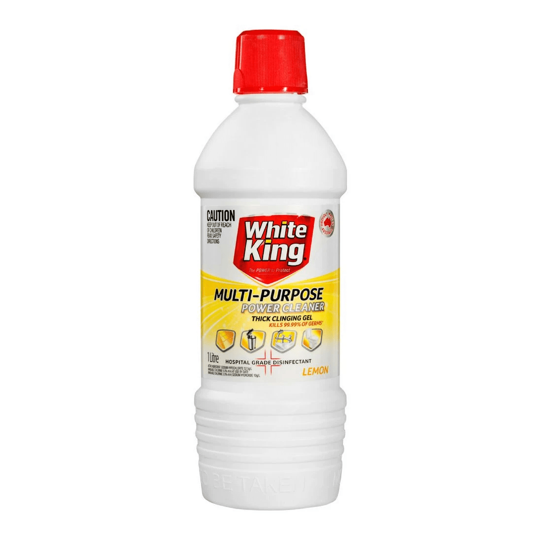 1 White King Powerclean Bleach 1L Lemon, 1 of 1