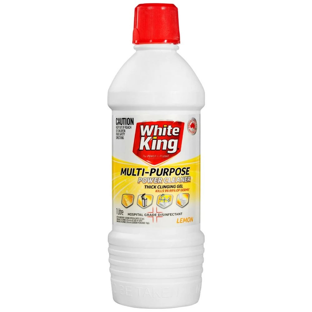 1 White King Powerclean Bleach 1L Lemon, 1 of 1