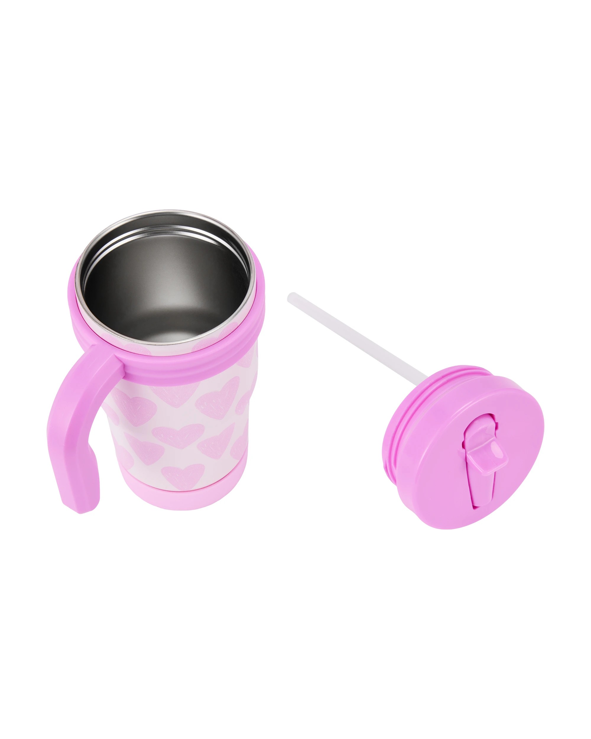 4 380ml Hearts Stainless Steel Tumbler with Handle, 4 of 7