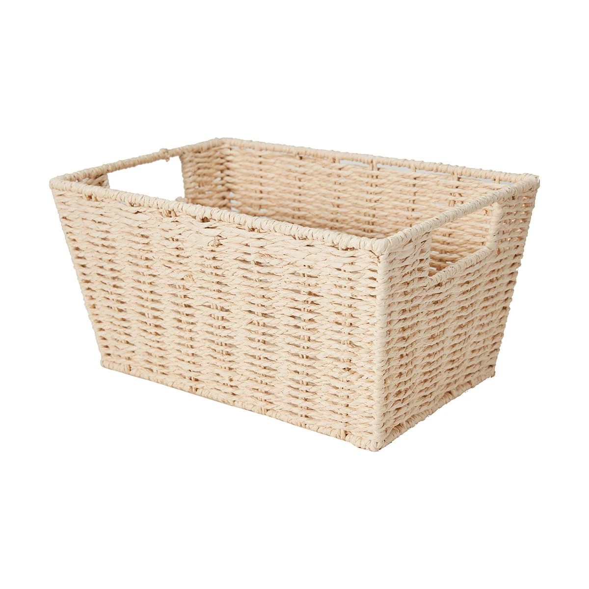 5 Rectangle Tapered Paper Rope Basket - Natural, 5 of 7