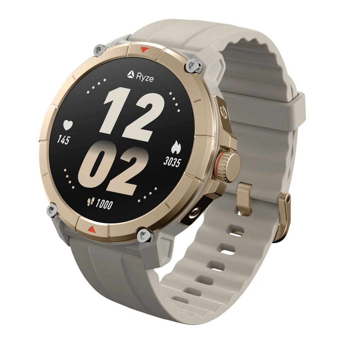 1 Ryze Trek GPS Smart Watch Sand and White, 1 of 4