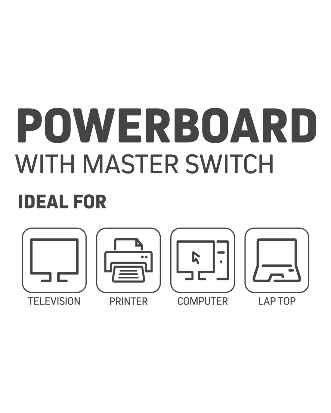 4 4 Outlet Arlec Powerboard with Master Switch - Pink, 4 of 4