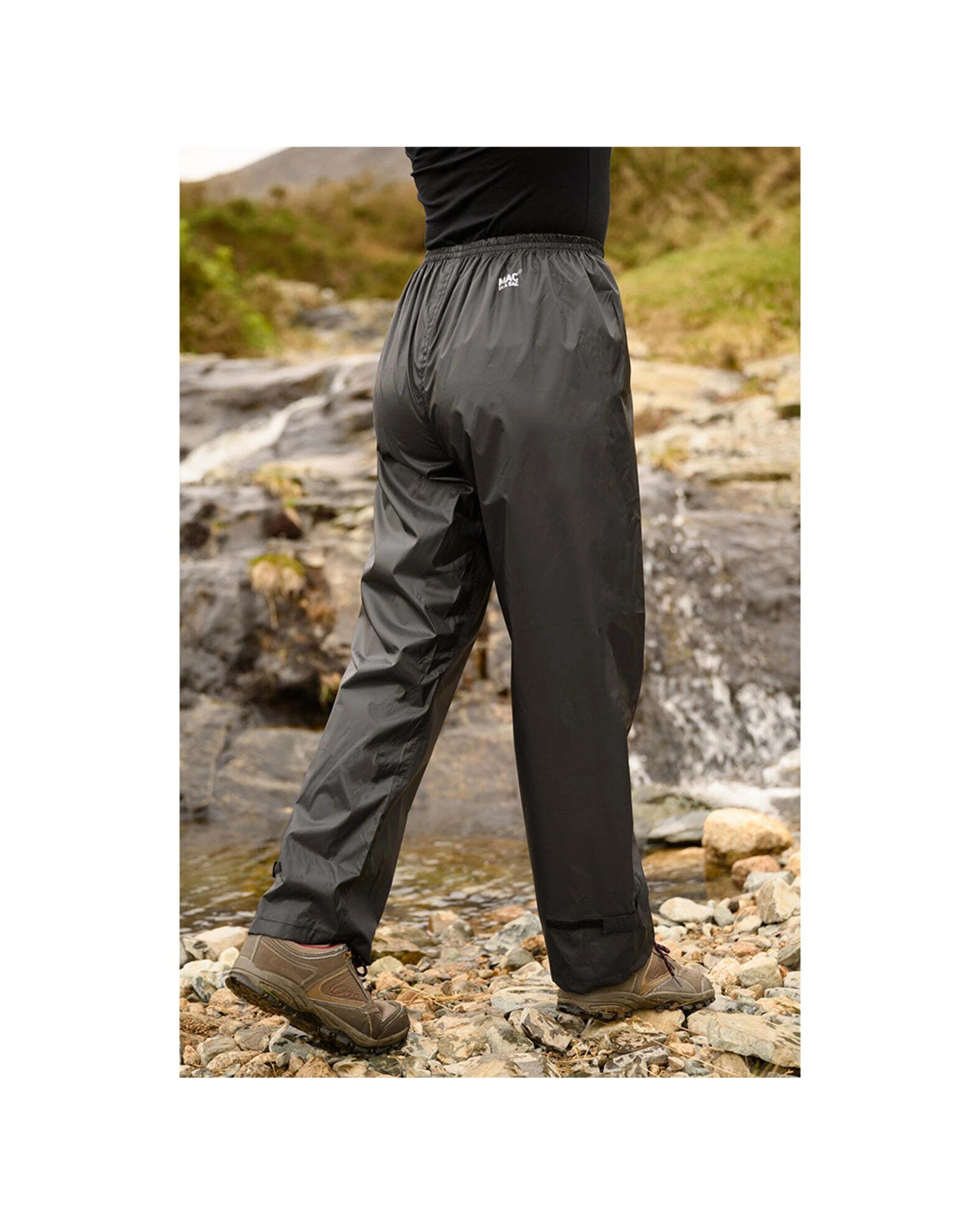 2 Mac In A Sac Unisex Adults Waterproof Overtrousers BLACK, 2 of 4