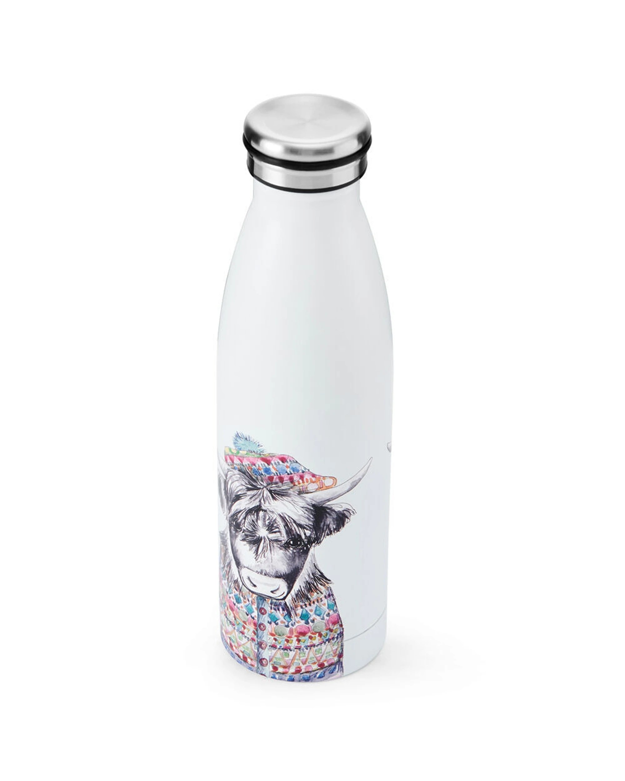 3 Mikasa 2PK Cow Themed Sleeved Insulated Water Bottle Vacuum Insulated 500mL - White, 3 of 5