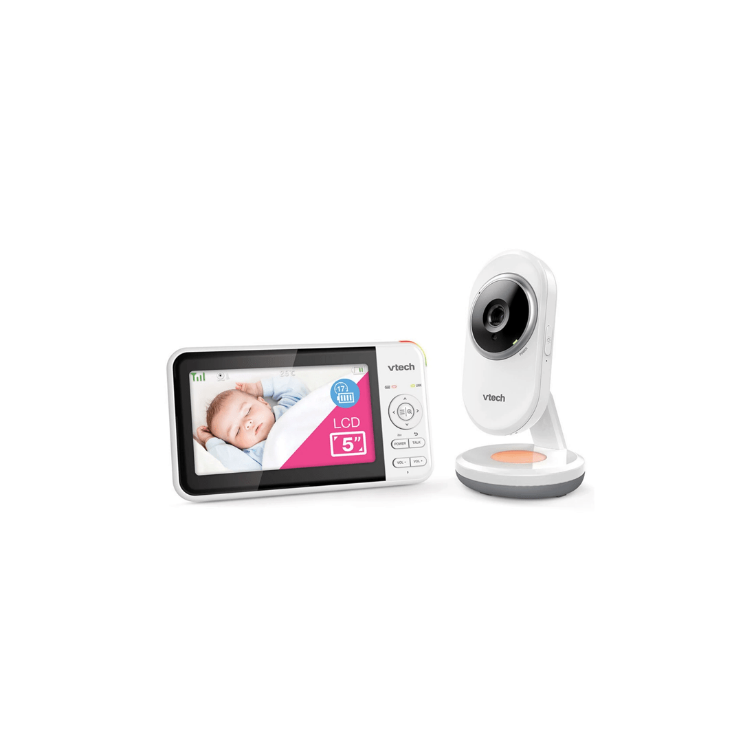 1 Vtech Bm5250n 13cm Full Colour Video & Audio Baby Monitor
 - White, 1 of 3