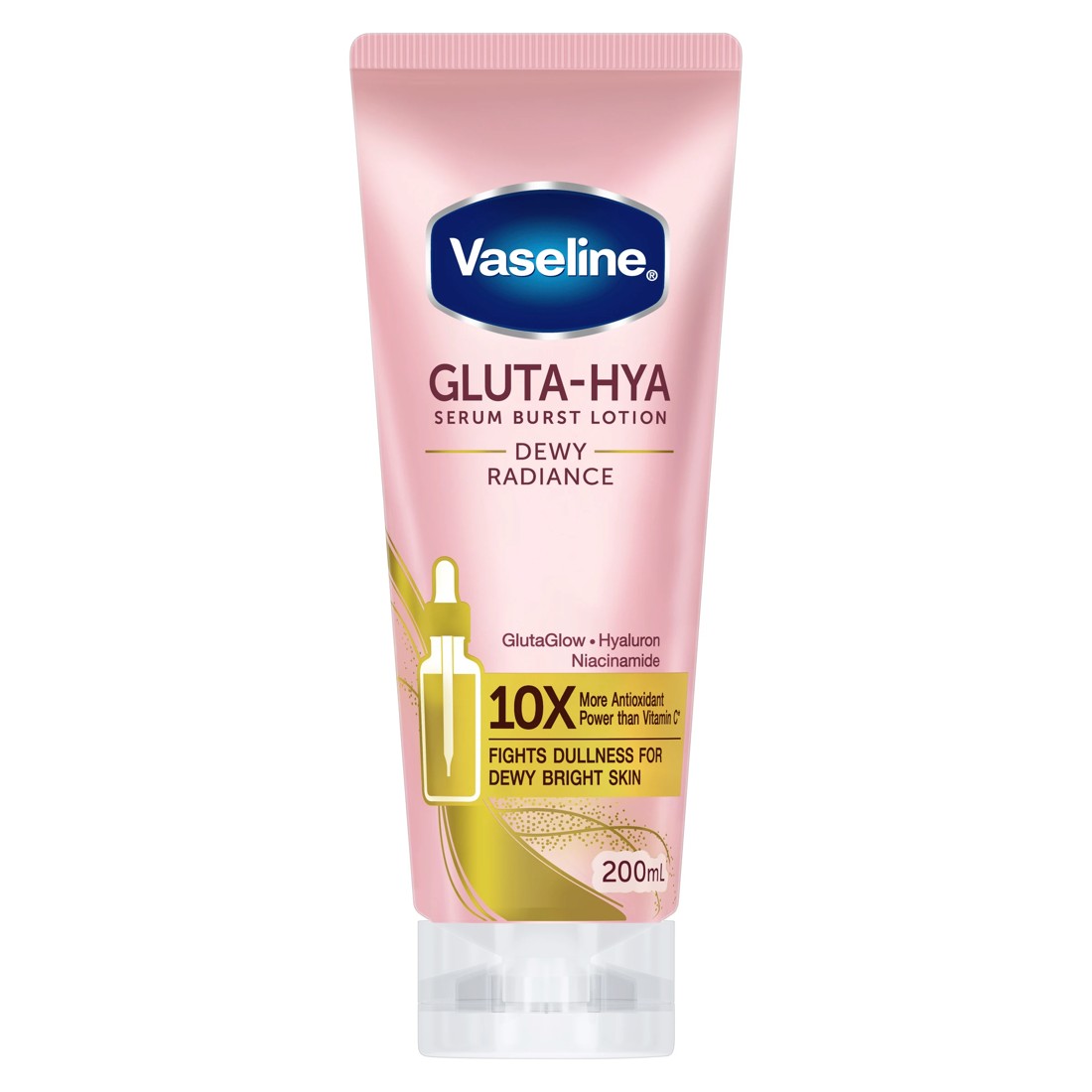 1 Vaseline Gluta-Hya Serum Burst Dewy Radiance Body Lotion 200ml, 1 of 9