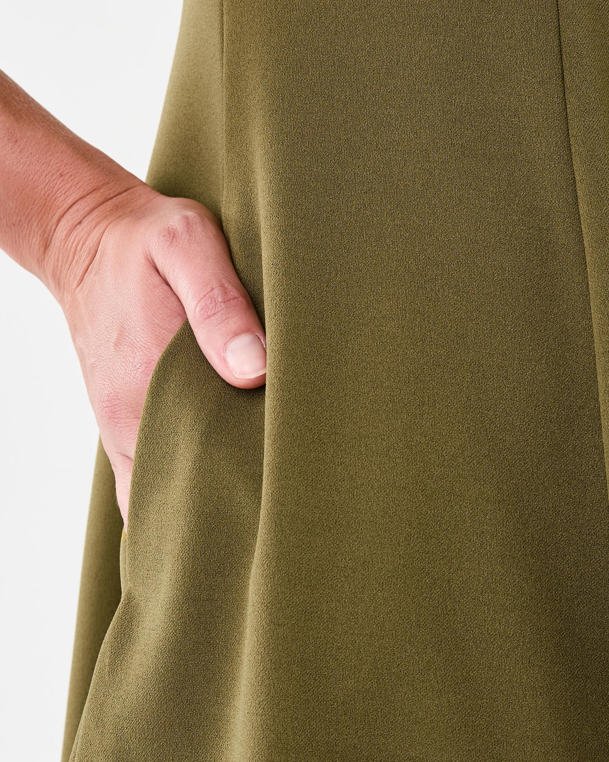 6 Sleeveless Flare Mini Dress Charte Grn, 6 of 9