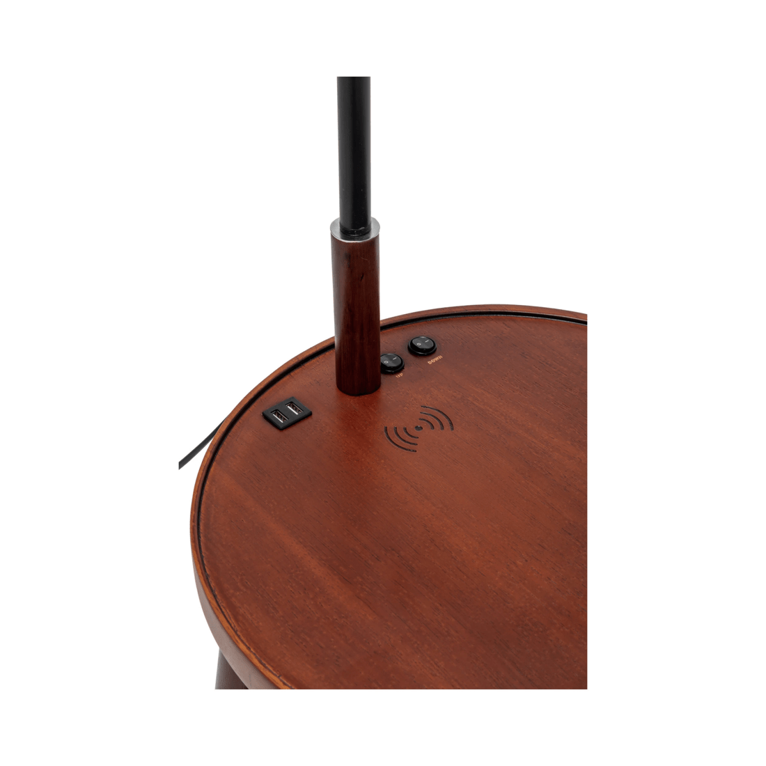 3 BR Home Naples Tripod Floor Lamp with Storage Drawer and USB Charging, 3 of 8