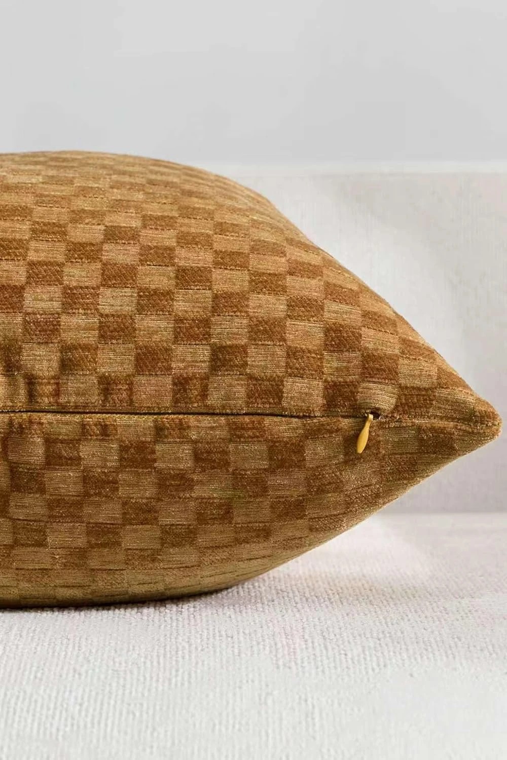 2 Gioia Casa 2-Pack Chenille Waffle Cushion Covers 30cm x 50cm - Mustard, 2 of 3