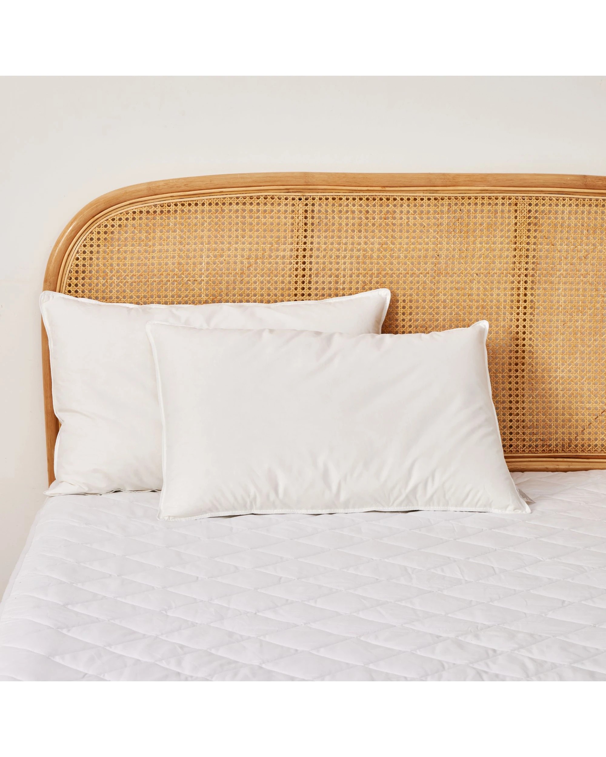1 Dreamaker Luxe 50/50 Duck Down and Feather Pillow Twin Pack - White, 1 of 4