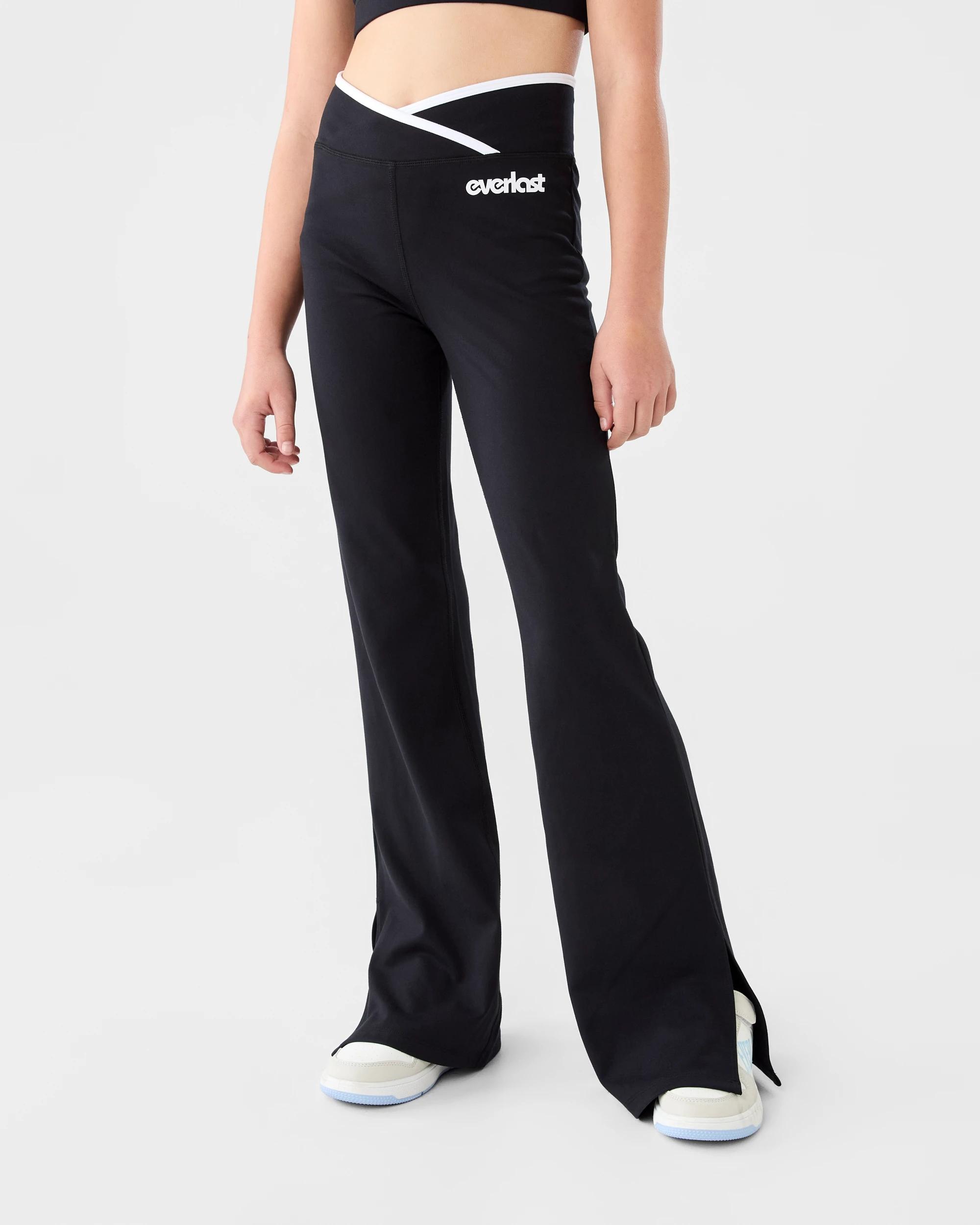 1 Everlast Kids Piping Flare Leggings Black, 1 of 7