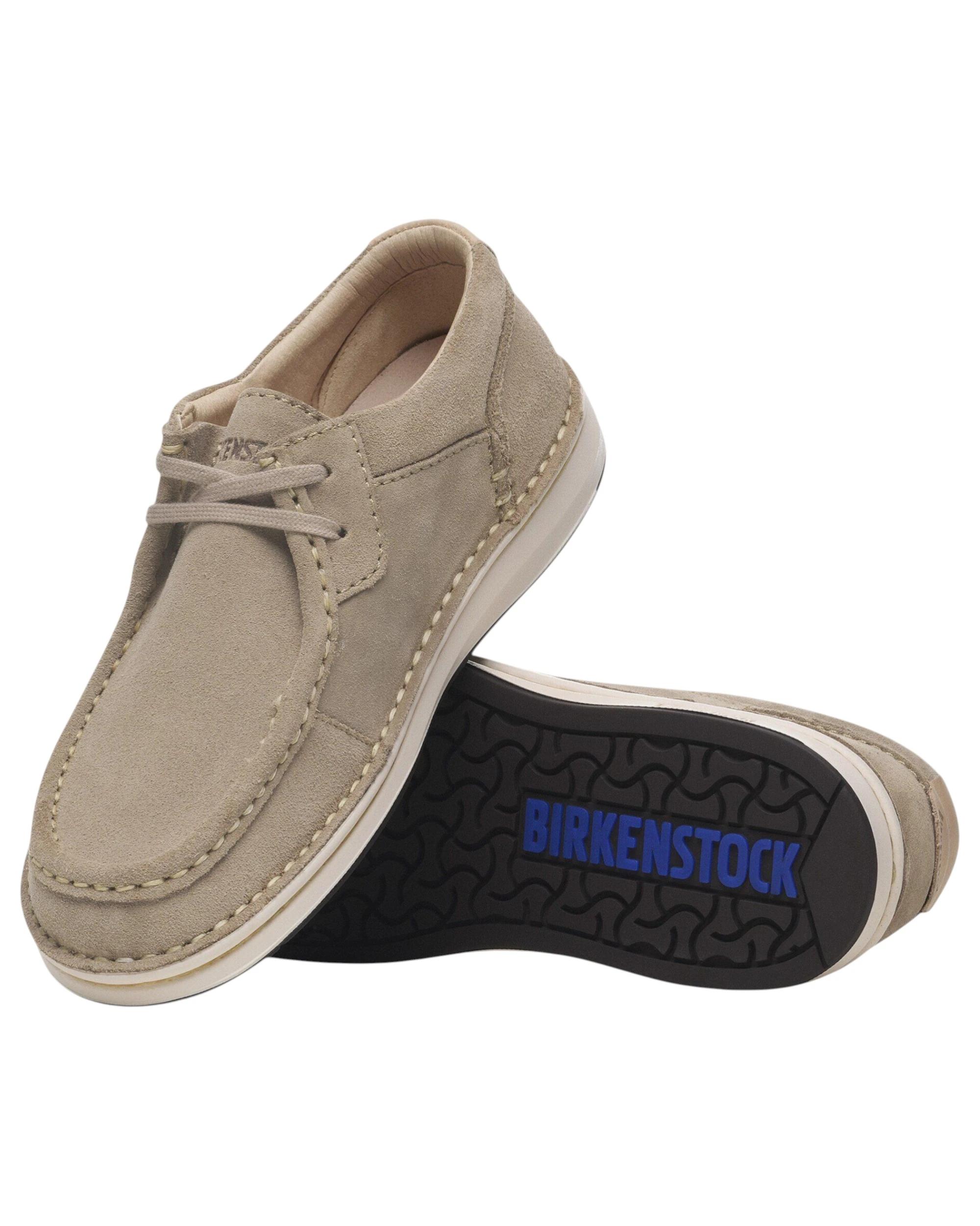 2 Birkenstock Mens Pasadena Suede Leather Casual Sneaker TAUPE, 2 of 8