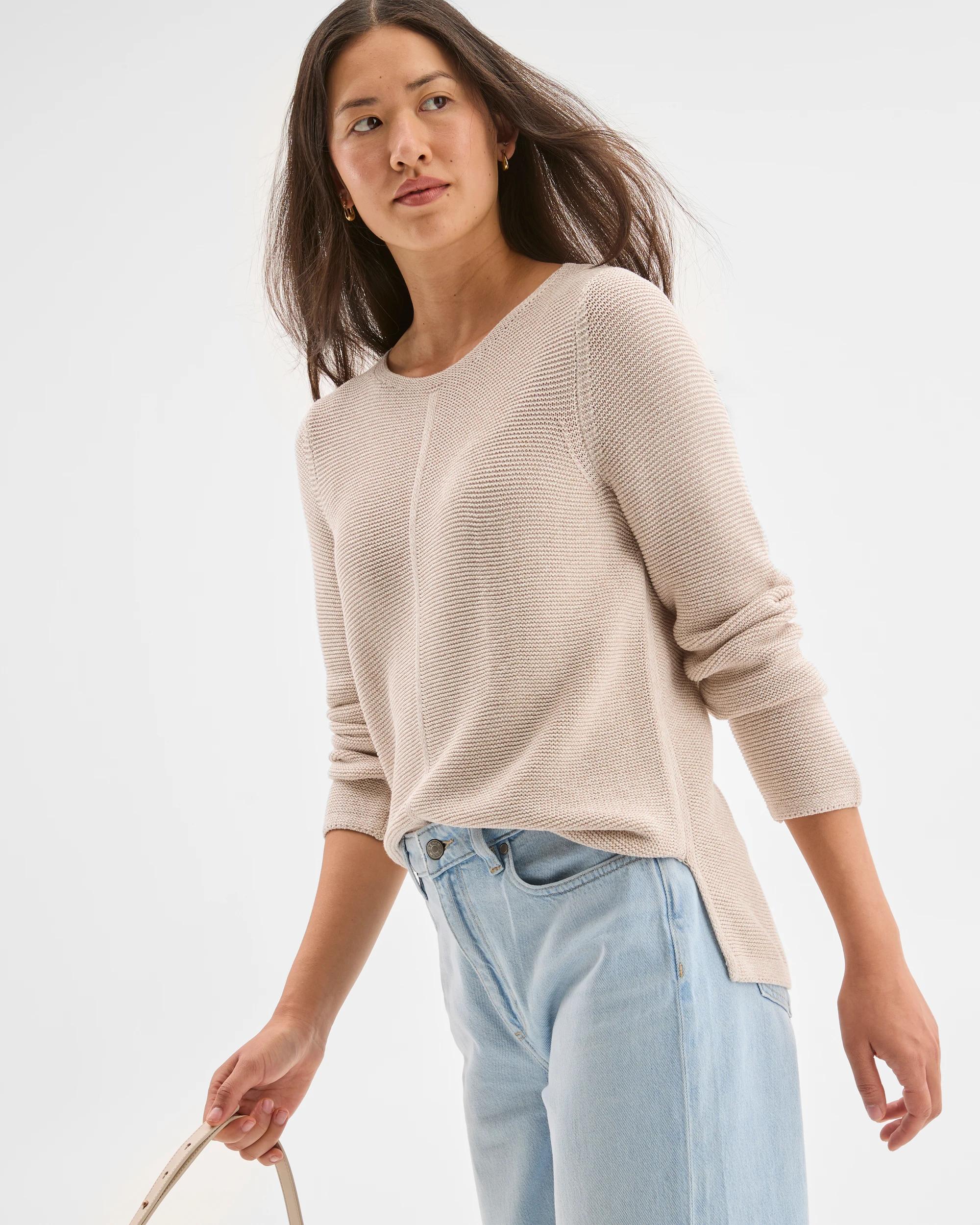 5 Target Woman Australian Cotton Blend Ottoman Twist Jumper PEBBLE TWIST, 5 of 5