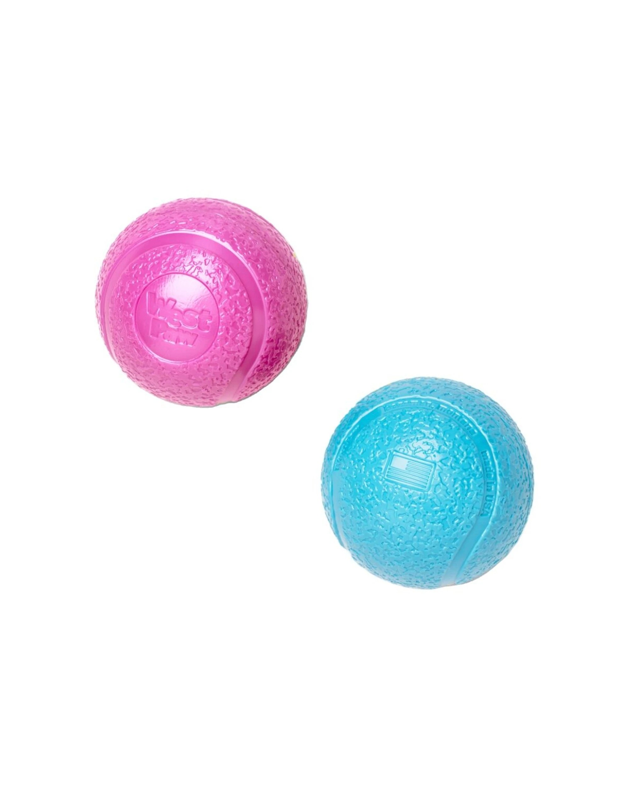 1 West Paw Boundr Dog Ball 2 Pack Small Floats Dishwasher Safe Fits Thrower - Multi, 1 of 3