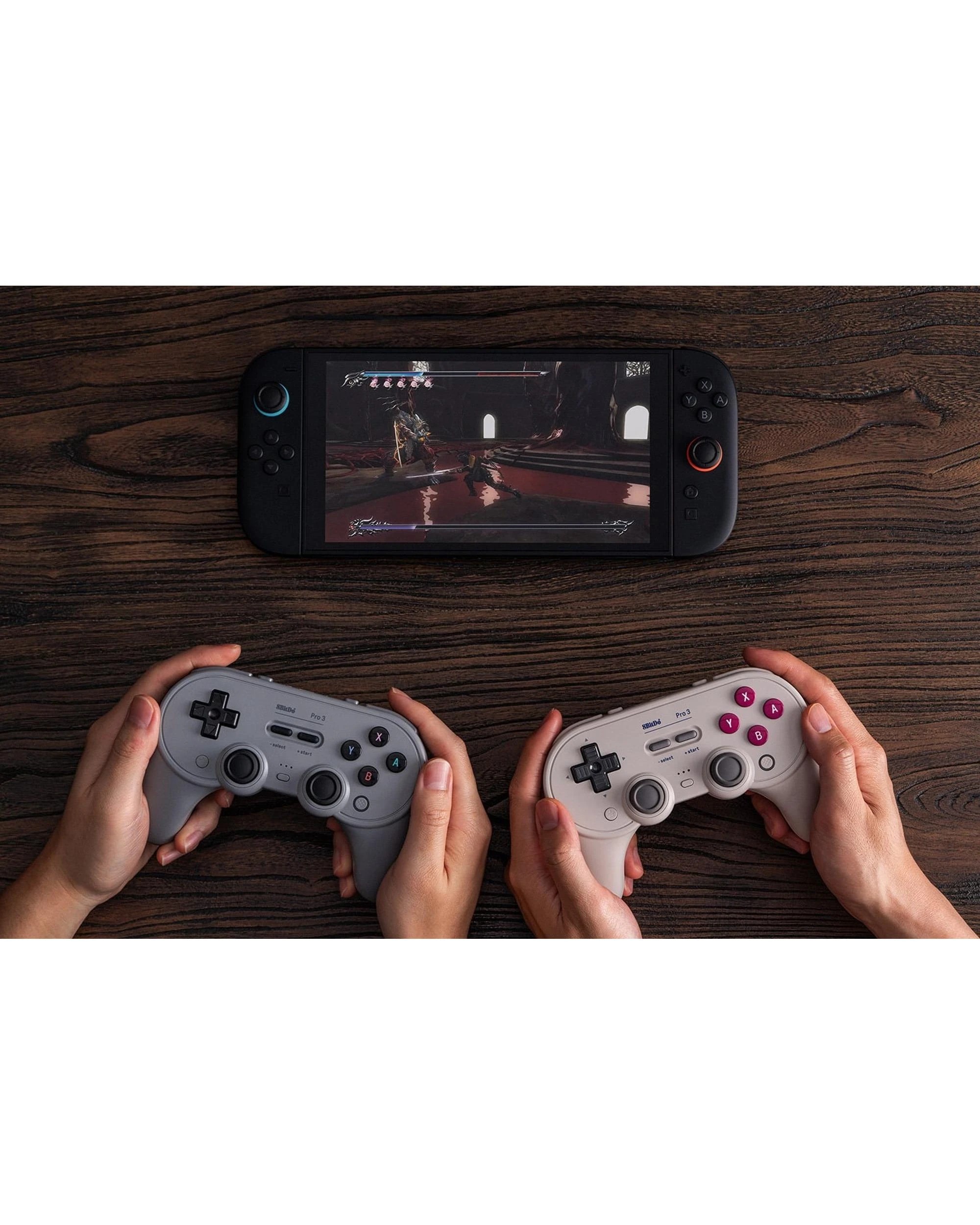 7 8BitDo Pro 3 Bluetooth Controller for Switch, Switch 2, PC, IOS and Android - Purple Edition - Grey, 7 of 10