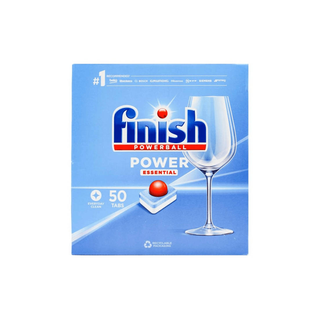 2 Finish Powerball Dishwashing Tablet Power Essential 7 X 50 PK 350pc Lemon, 2 of 3