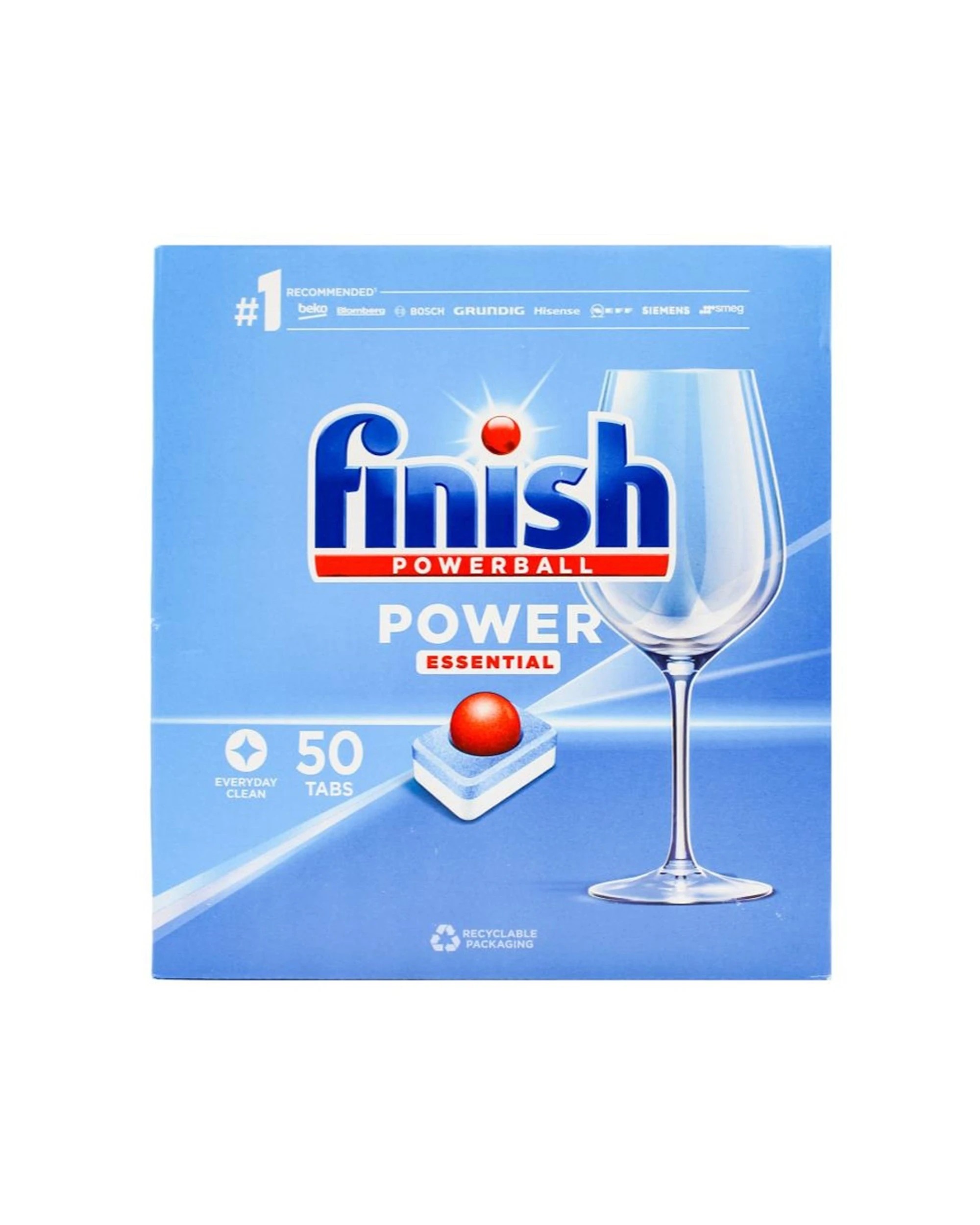2 Finish Powerball Dishwashing Tablet Power Essential 7 X 50 PK 350pc Lemon, 2 of 3