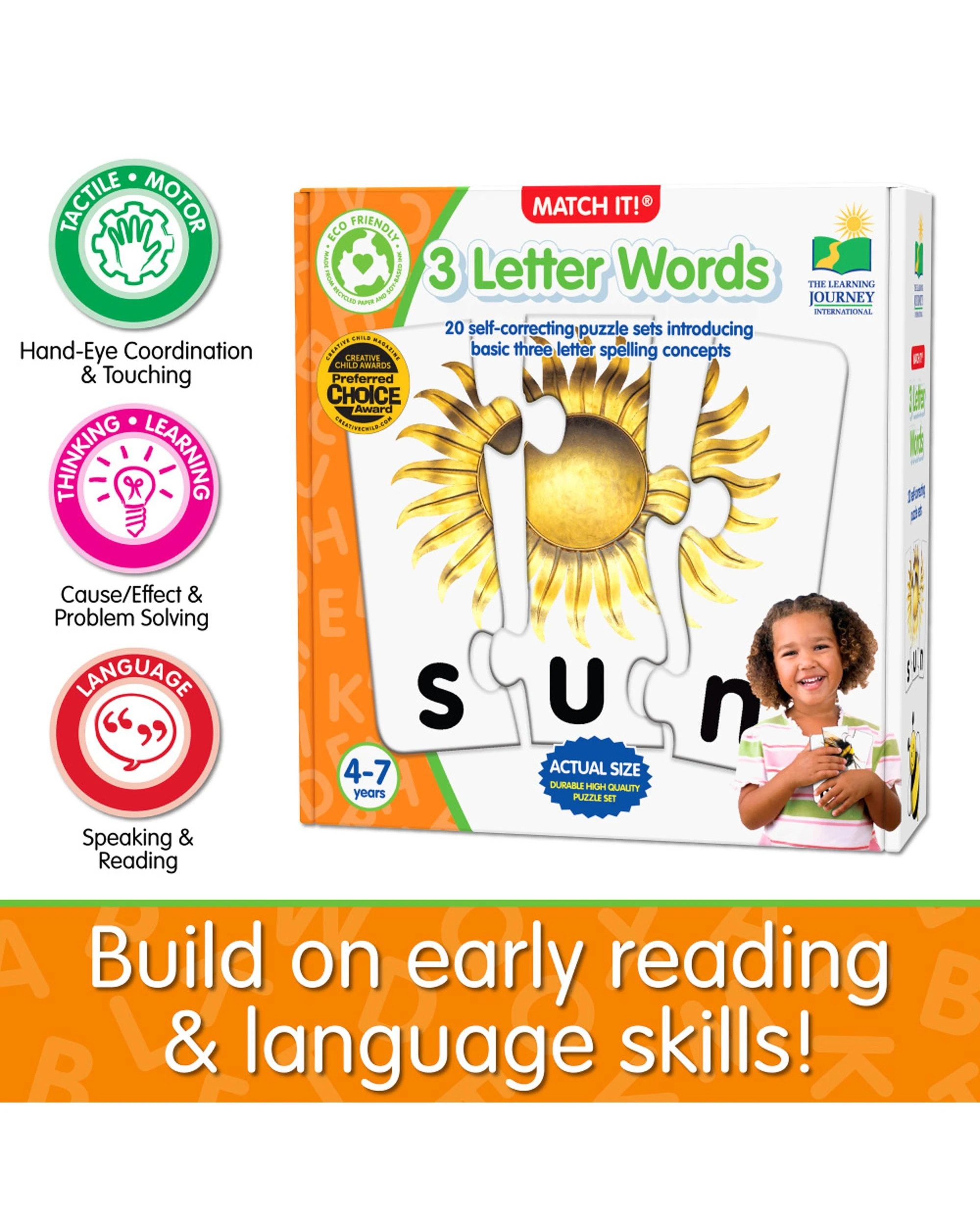 7 Learning Journey Match It! 3 Letter Word, 7 of 7