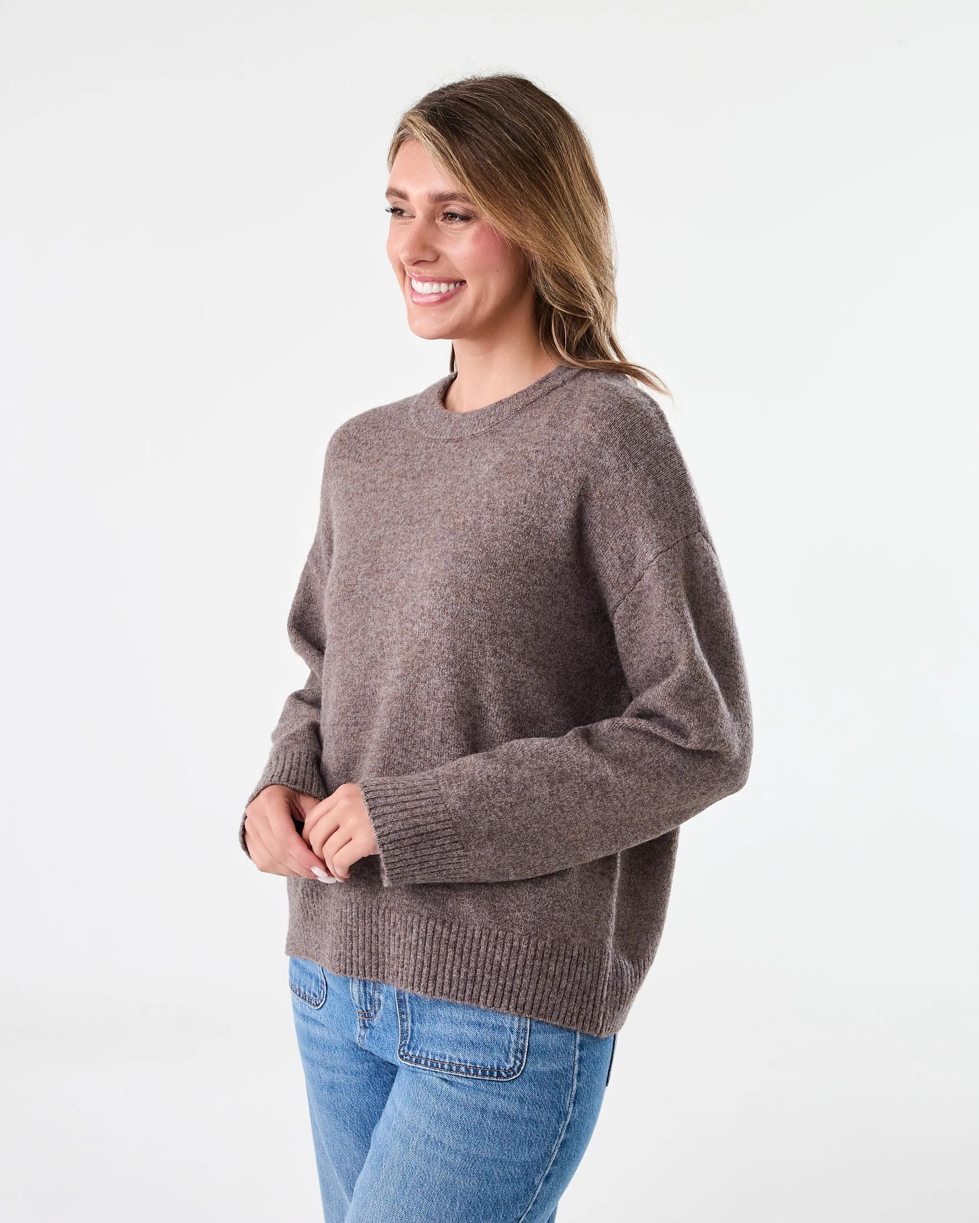 2 Relaxed Jumper Brn Marle, 2 of 7