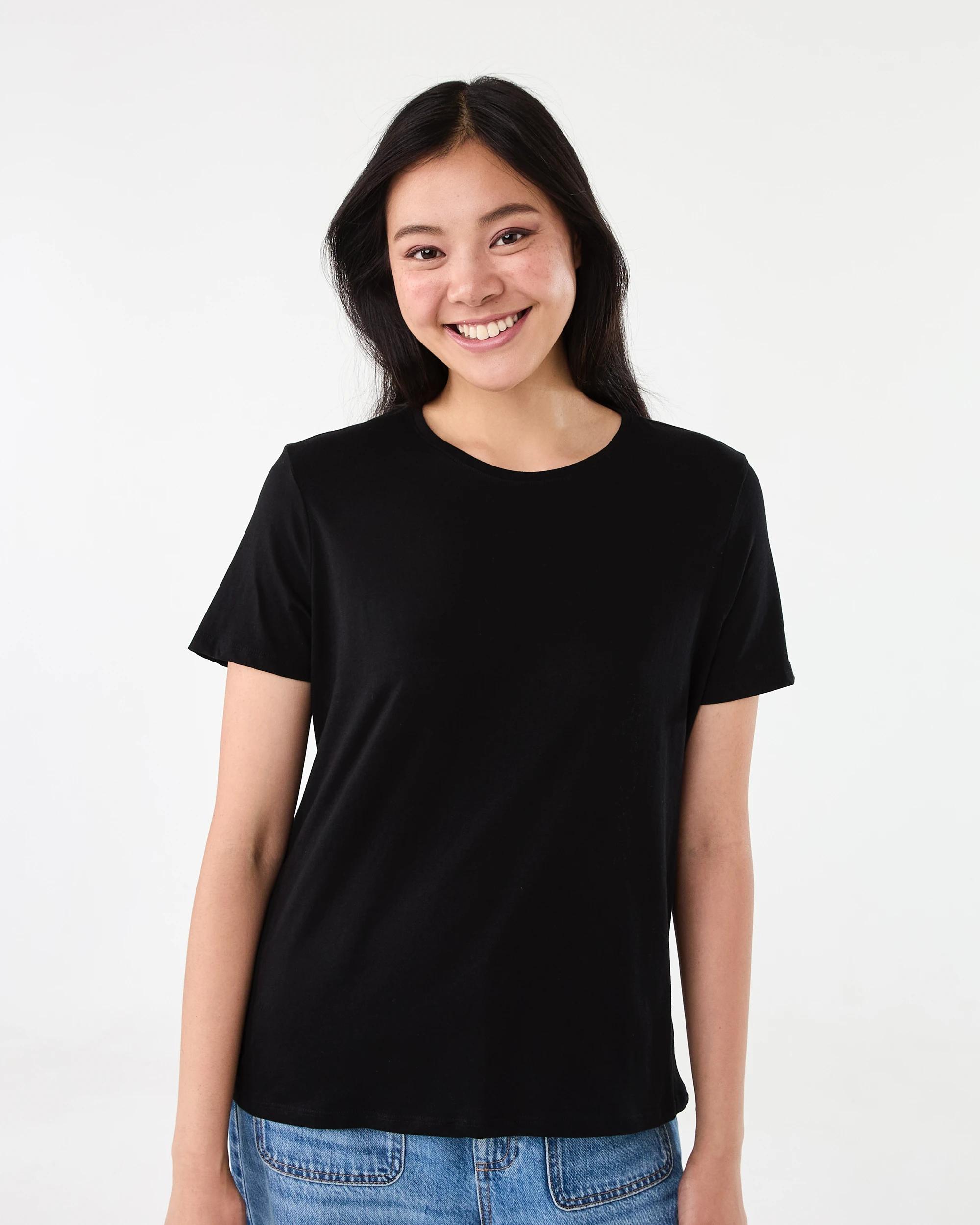 1 Basic T-shirt BLACK, 1 of 5