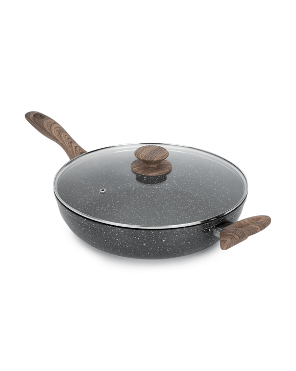 30cm Wood Look Non-Stick Saute Pan