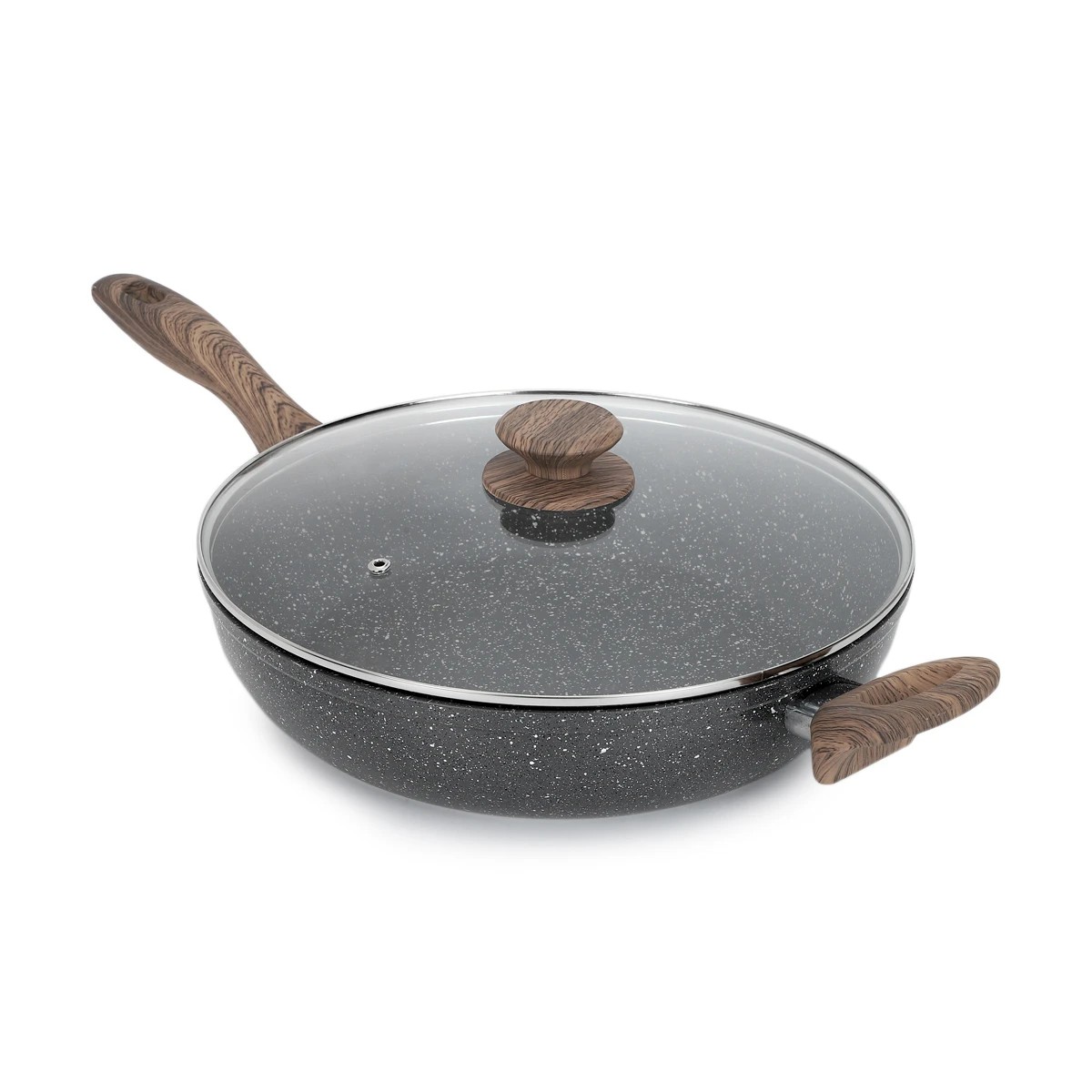 1 30cm Wood Look Non-Stick Saute Pan, 1 of 7