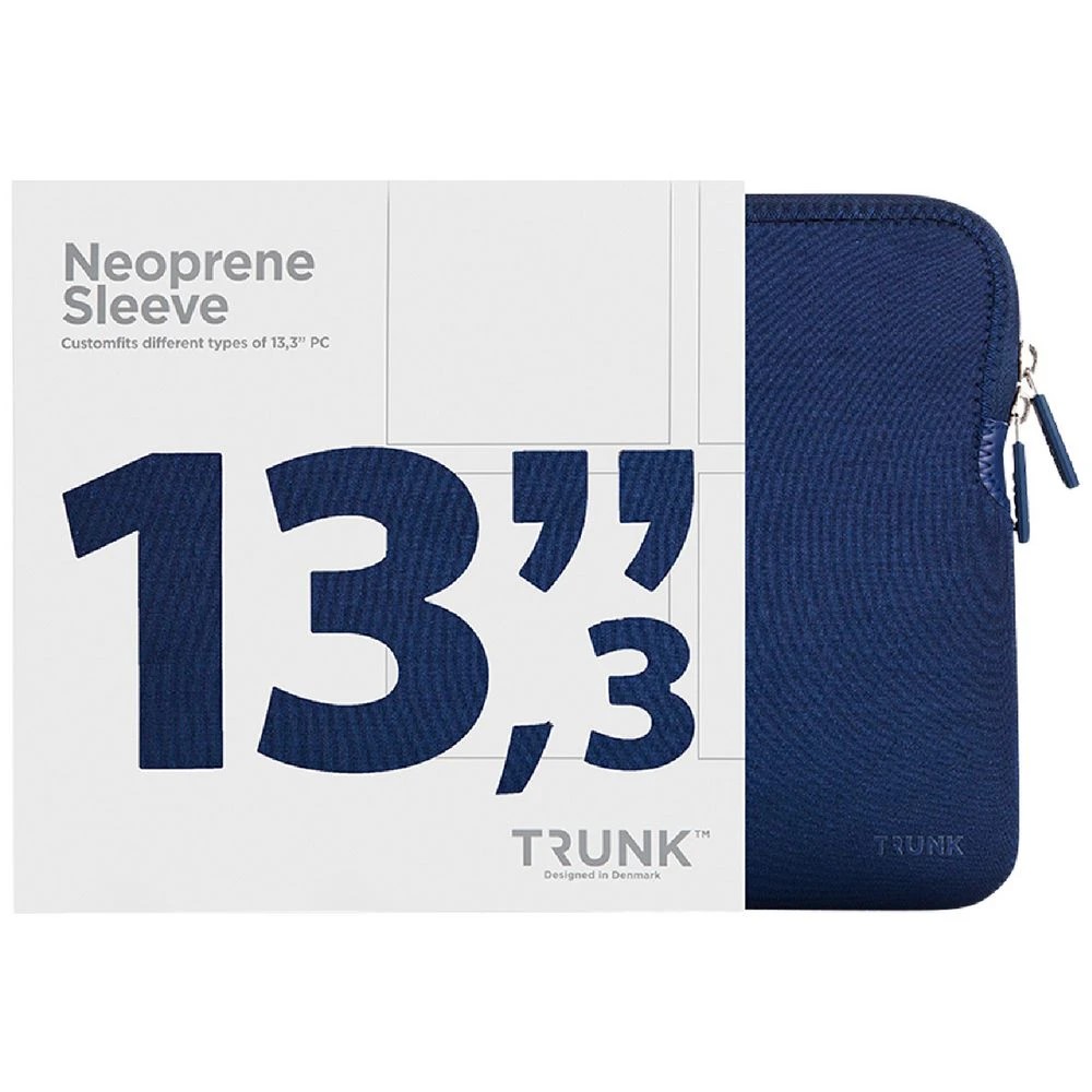 1 TRUNK Neoprene Laptop Sleeve 13.3" Navy, 1 of 7