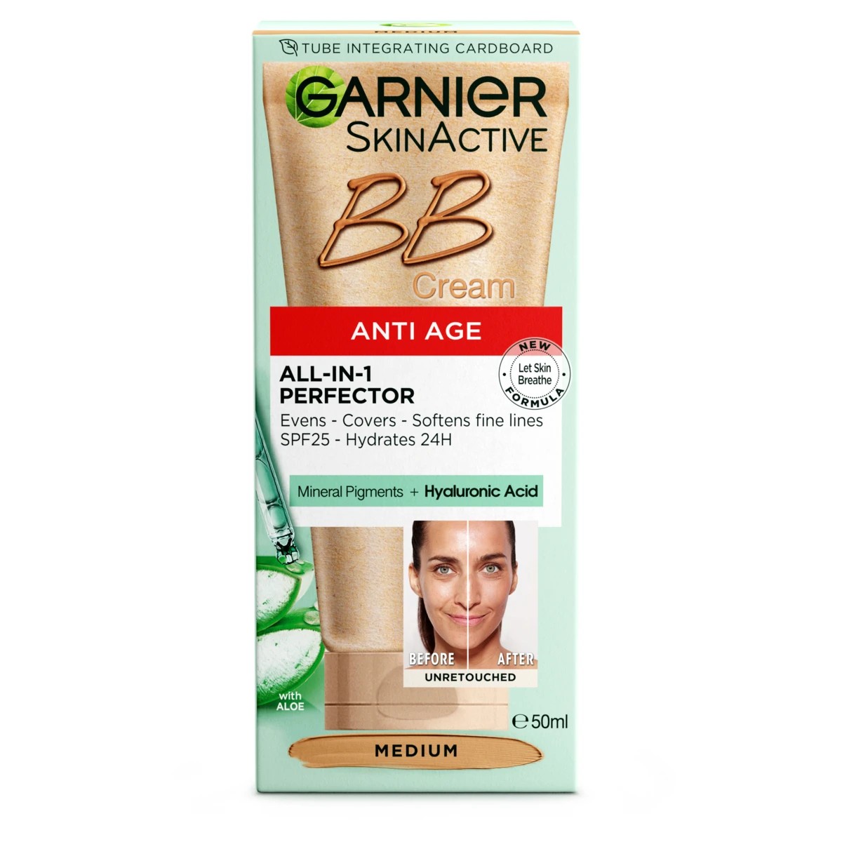 1 Garnier SkinActive Perfecting Care All-In-One BB Cream Anti Age - Medium, 1 of 8