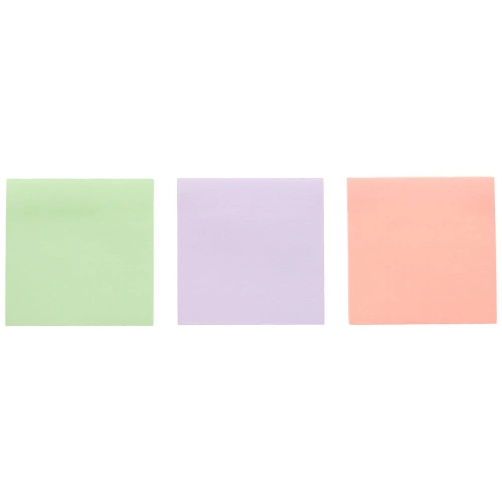 3 J.Burrows Ultra Stick-it Notes 76x76mm Sunset 3 Pack, 3 of 4