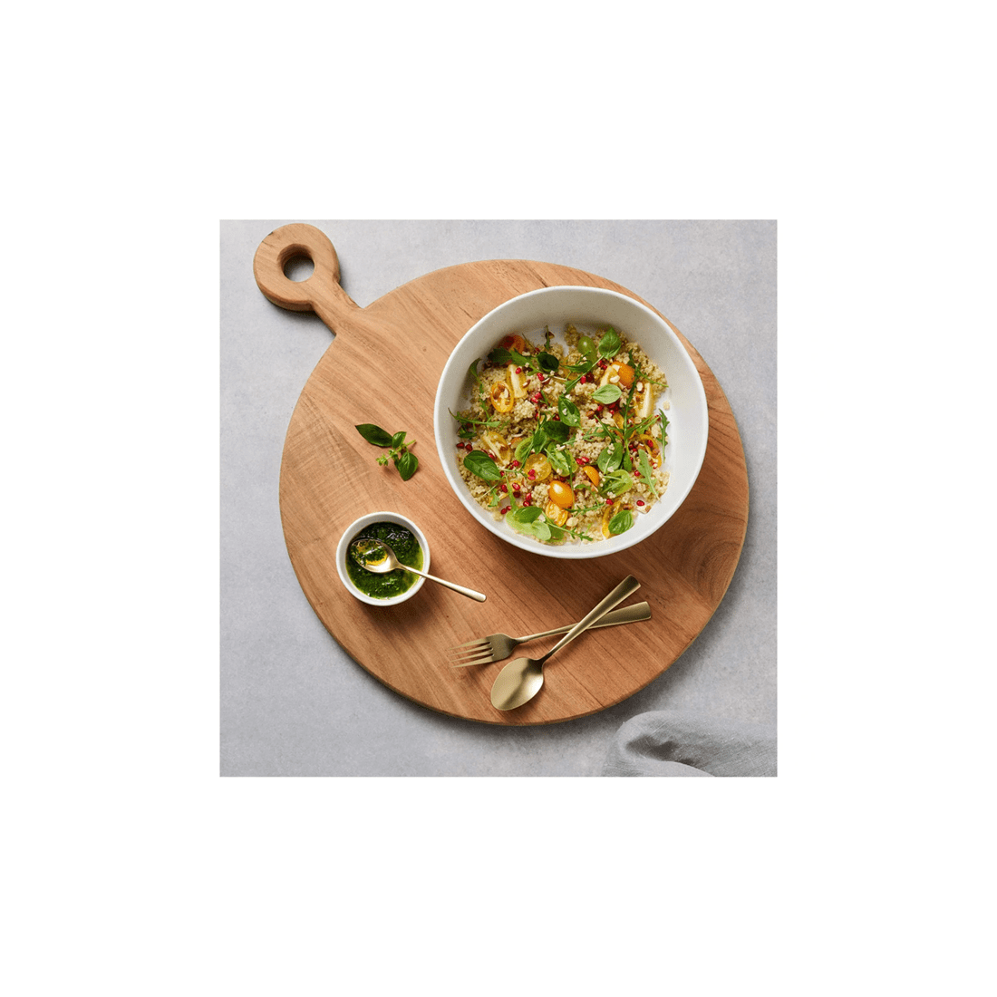 4 Maxwell & Williams Menara Round Acacia Wood Serving Paddle 45x36 Cm Kitchen
 - Plain, 4 of 5