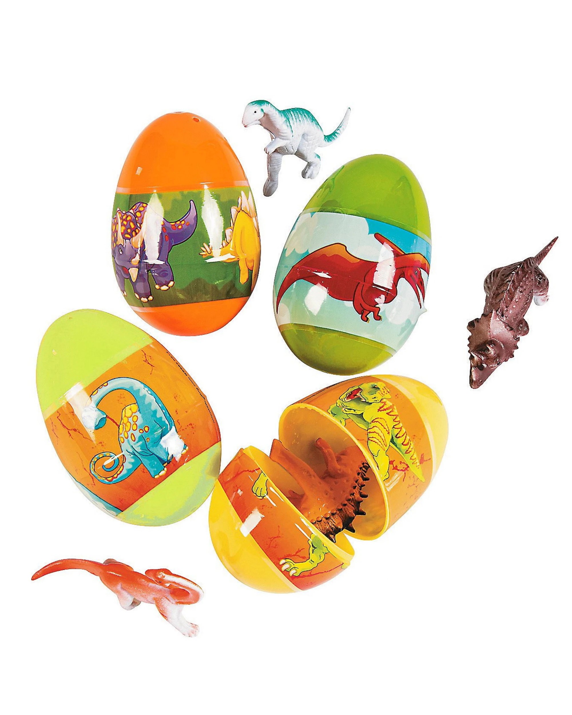 1 Partyrama Plastic Dinosaur-Filled Eggs Pack of 12, 1 of 1
