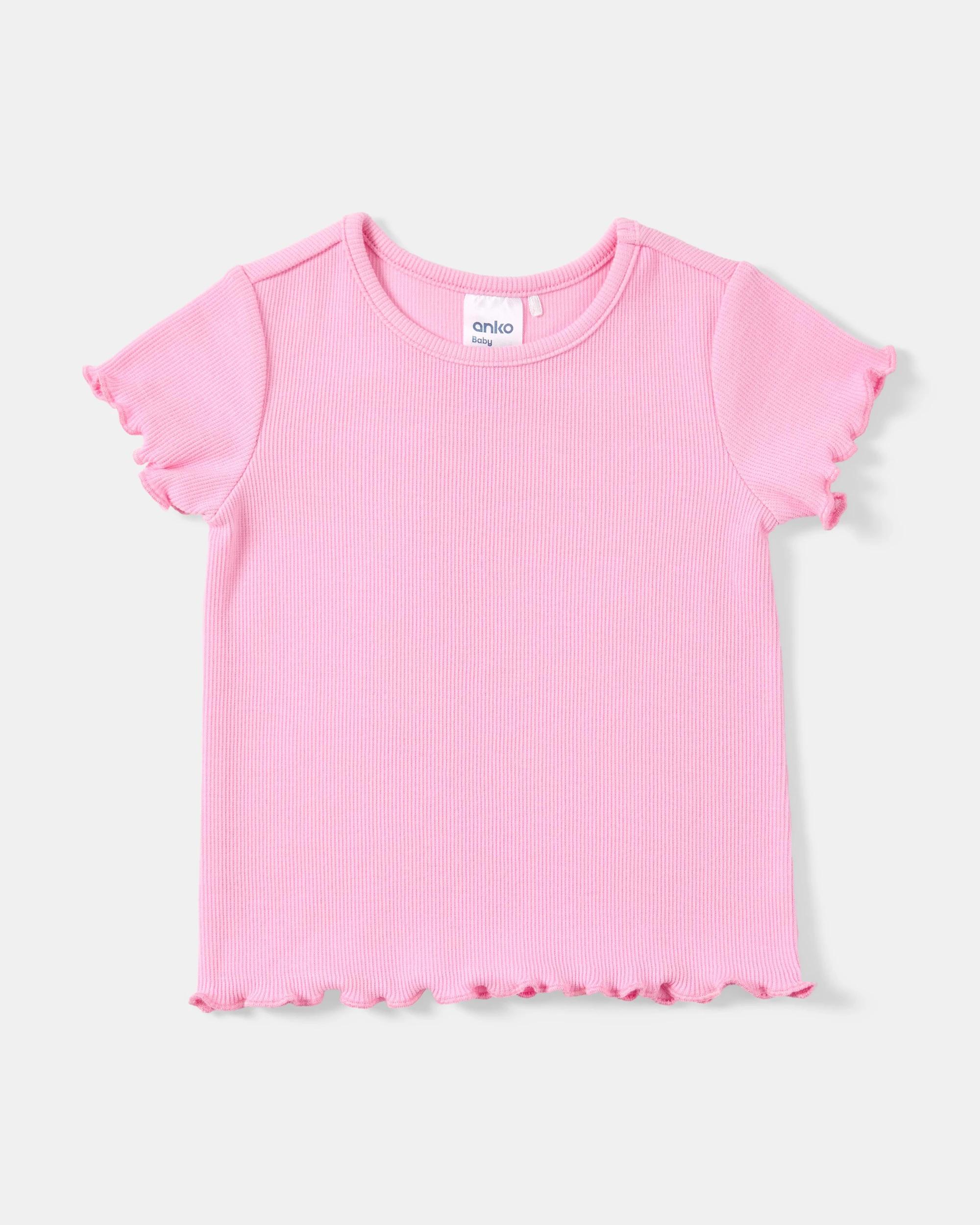 5 3 Pack Short Sleeve Ribbed T-shirt Hello Plp, 5 of 8