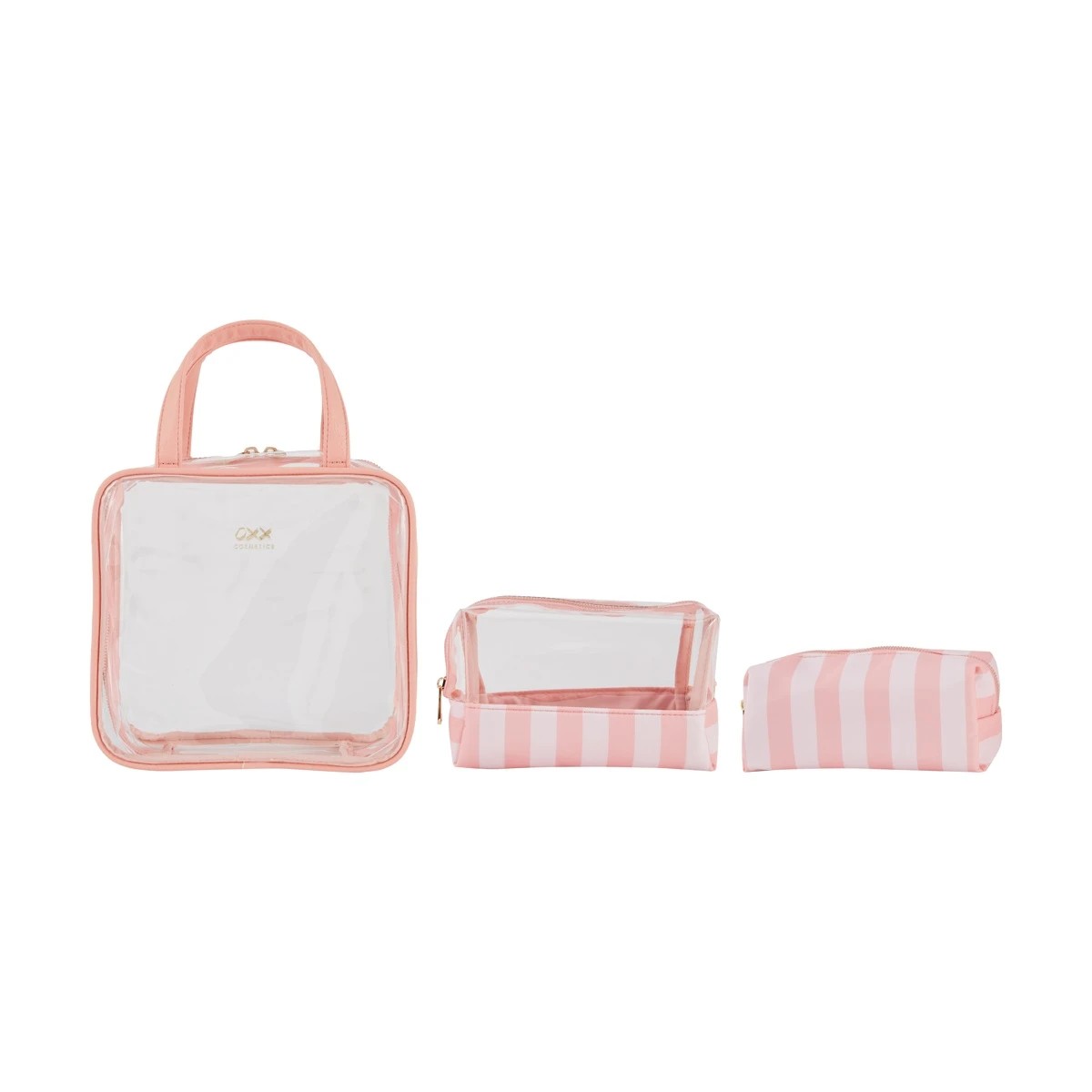 2 OXX Cosmetics 3 Piece Makeup Bag Set - Pink, 2 of 6