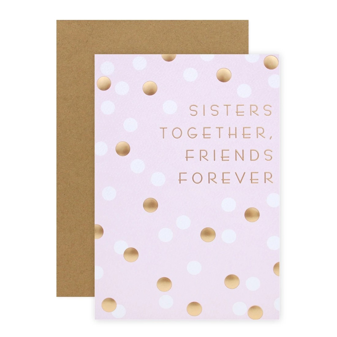 1 Connections from Hallmark Birthday Card For Sister - Gold Polka Dots, 1 of 2