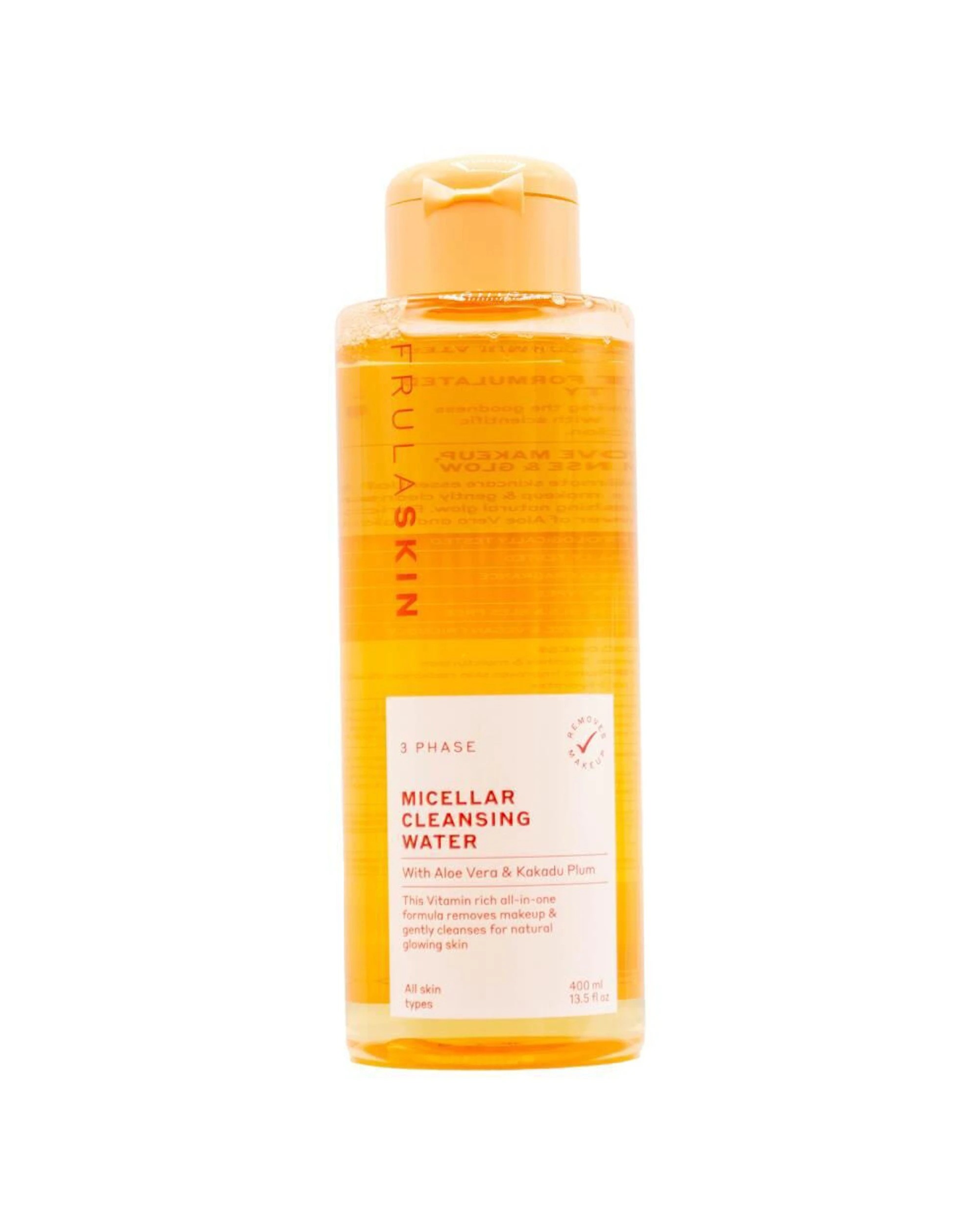 2 Frula Skin 6PK 3-Phase Micellar Cleansing Water Hydrating Face Care 400ml - Orange, 2 of 3