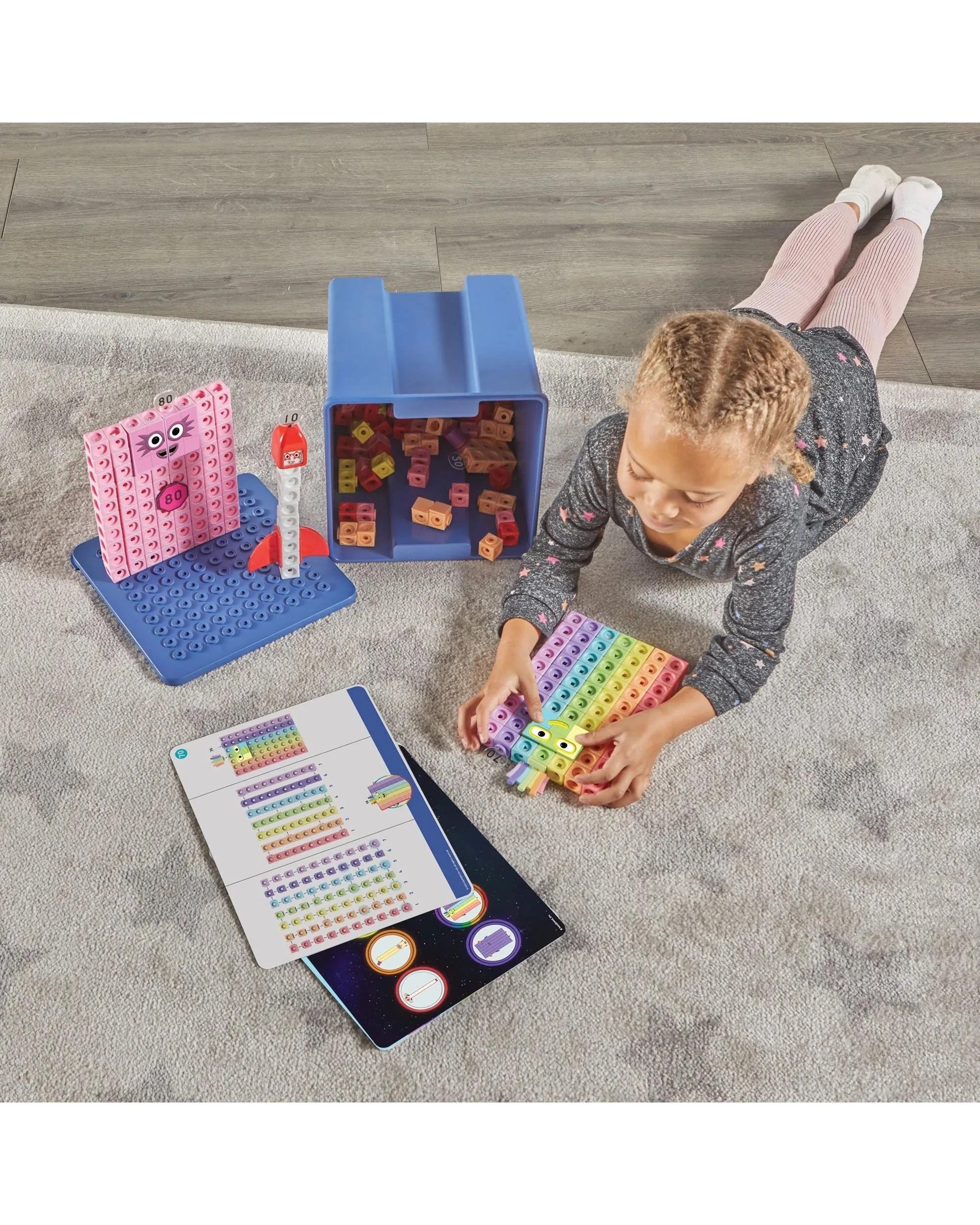 7 Numberblocks Heroes with Zeroes MathLink Cubes Activity Set, 7 of 10