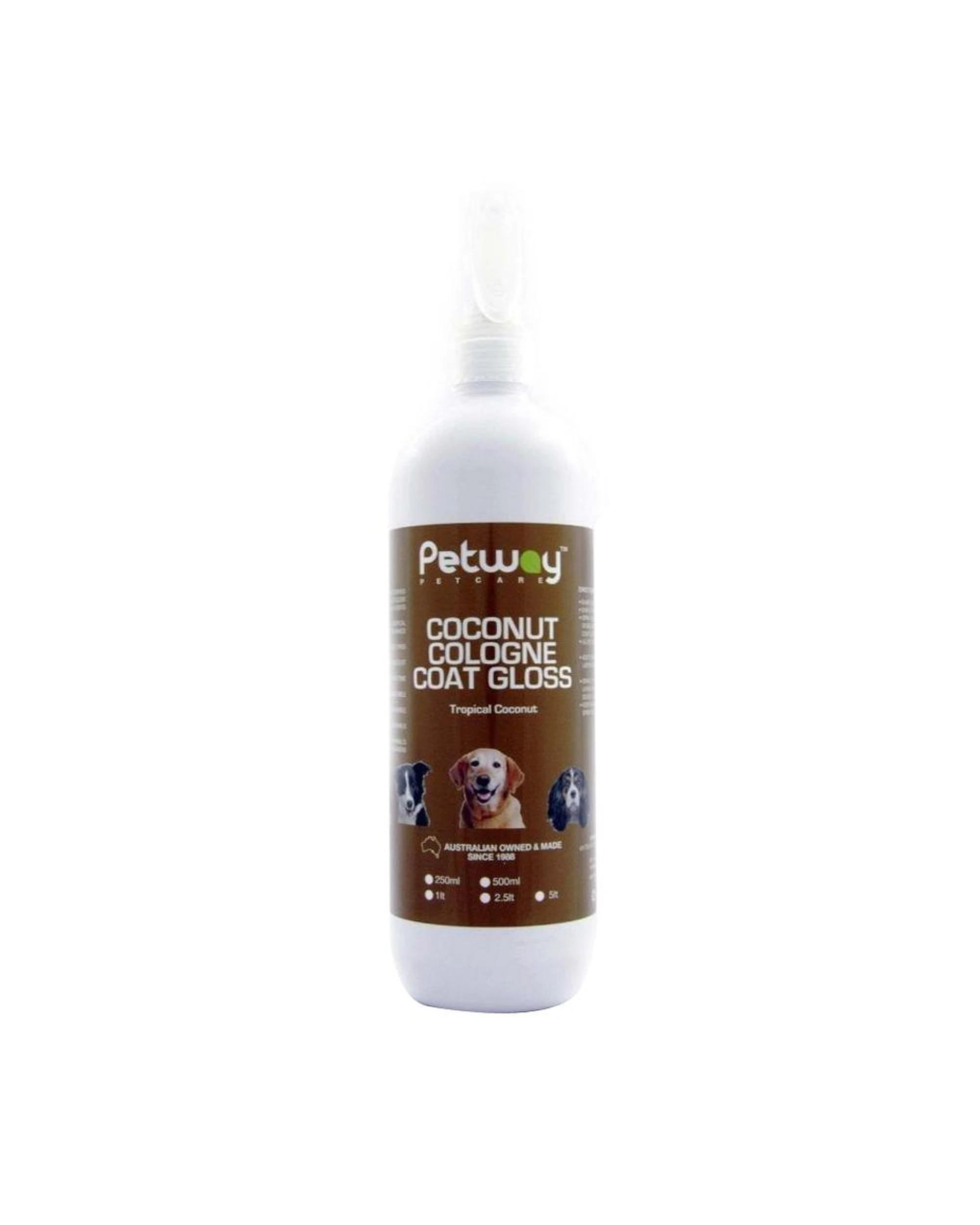 1 Petway Petcare Coconut Coat Gloss Dog Cologne Spray 500ml, 1 of 1