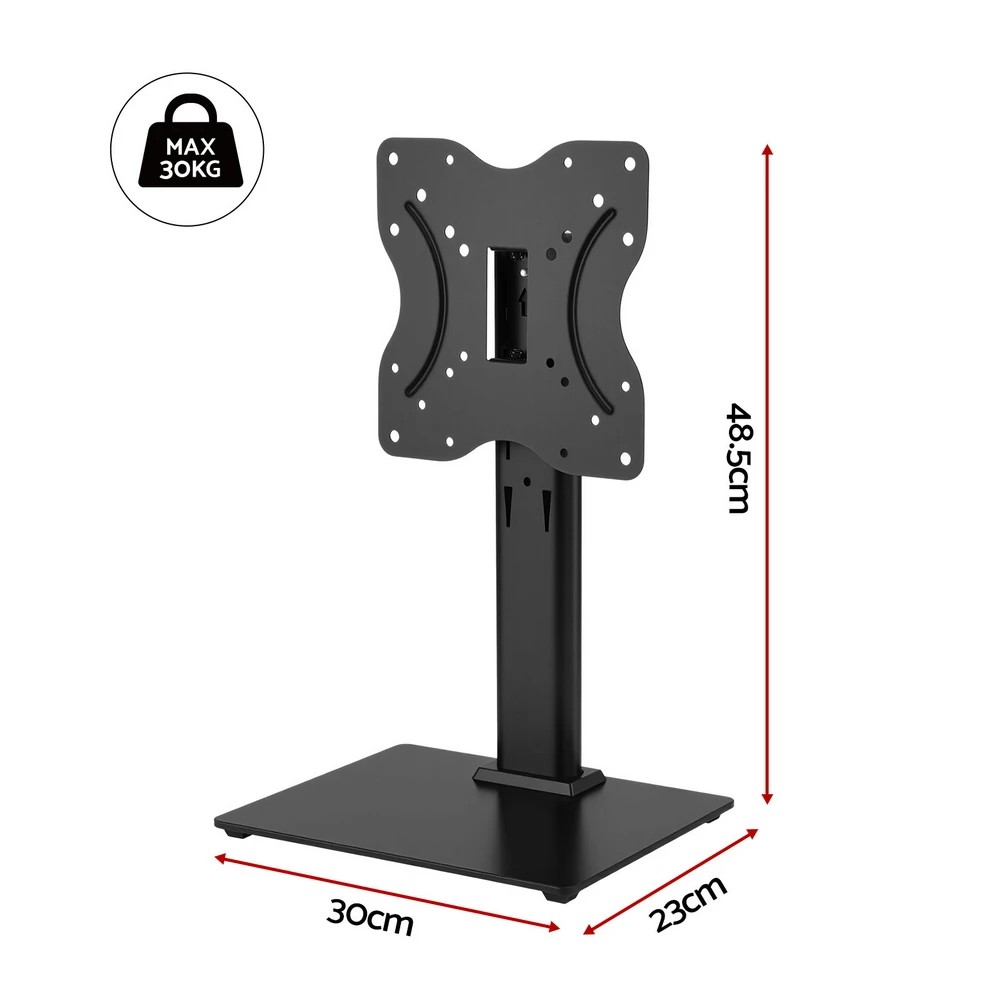 2 Artiss TV Stand Bracket for 19 - 43 inch TVs Table Top Desktop Universal - Black, 2 of 3