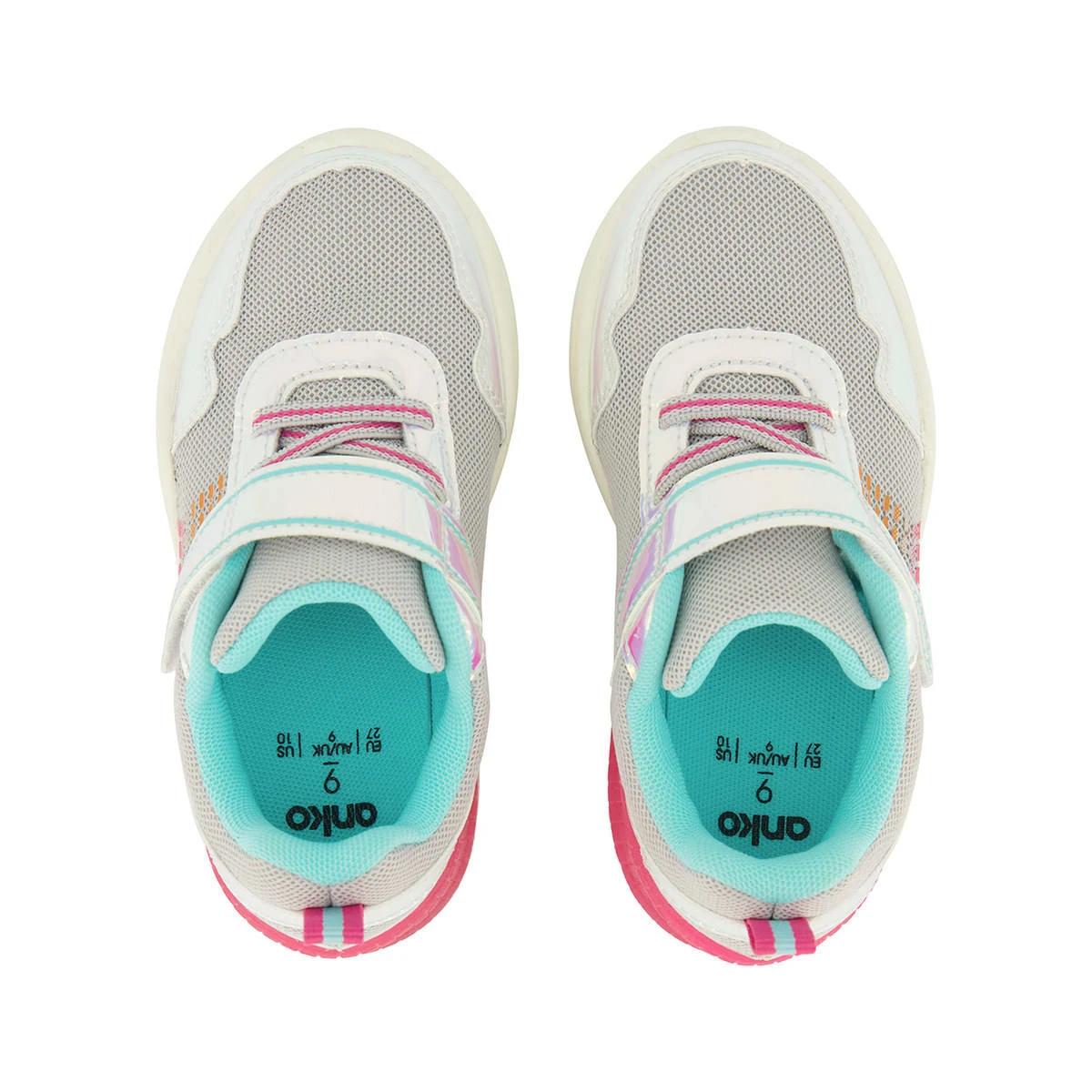 4 Junior Light Up High Top Shoes Lunar Grey, 4 of 6
