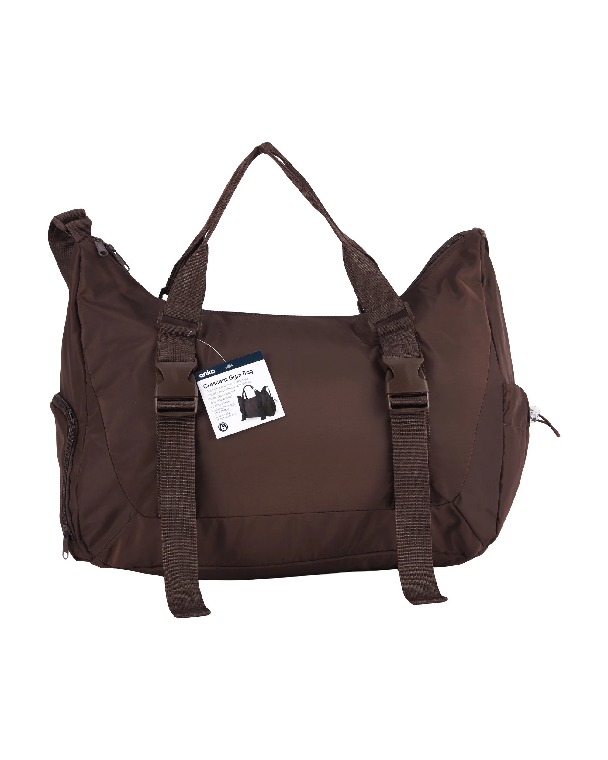 5 Crescent Gym Bag - Brown, 5 of 5