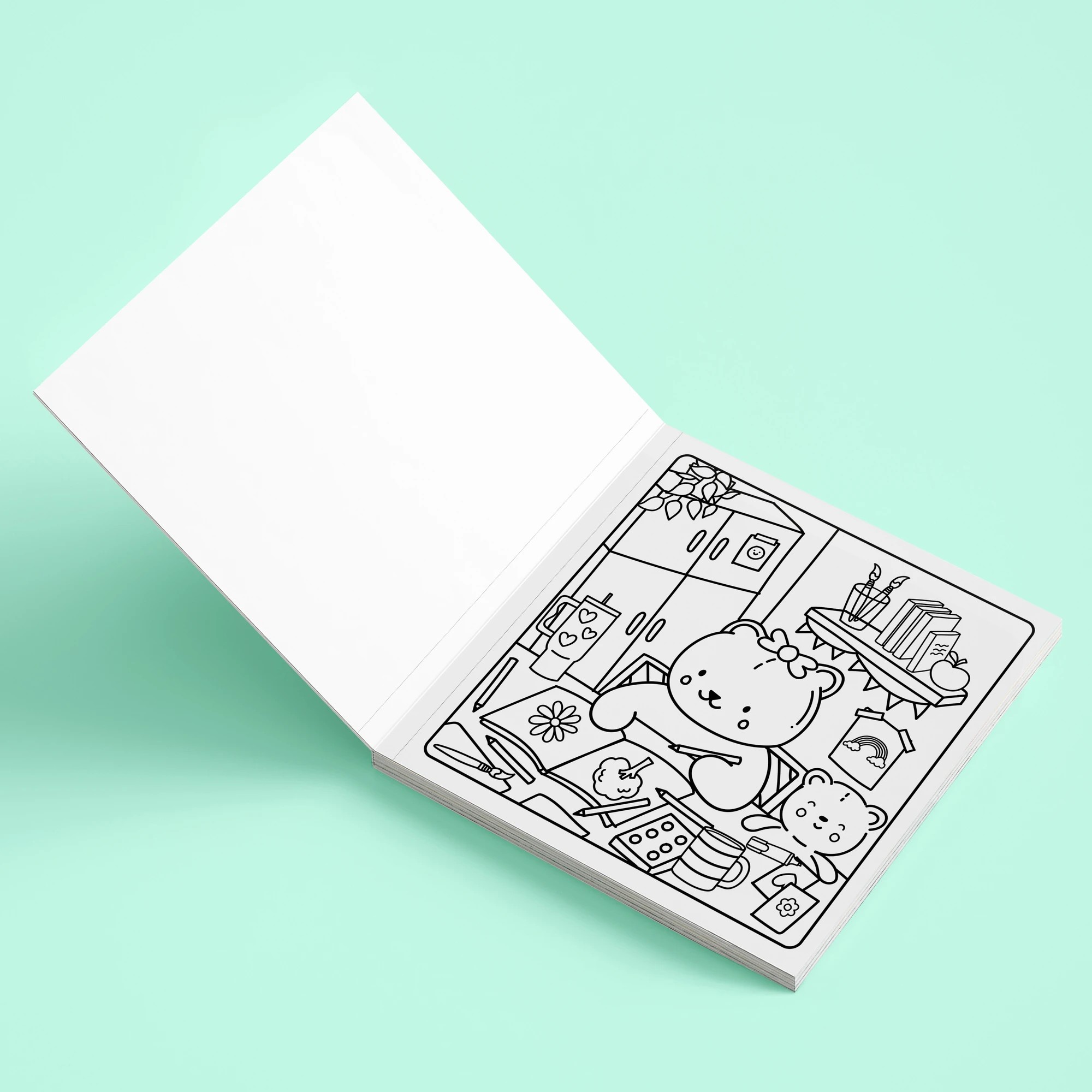 4 Sunny Vibes Cosy and Calm Cute & Bold Colouring Book, 4 of 5