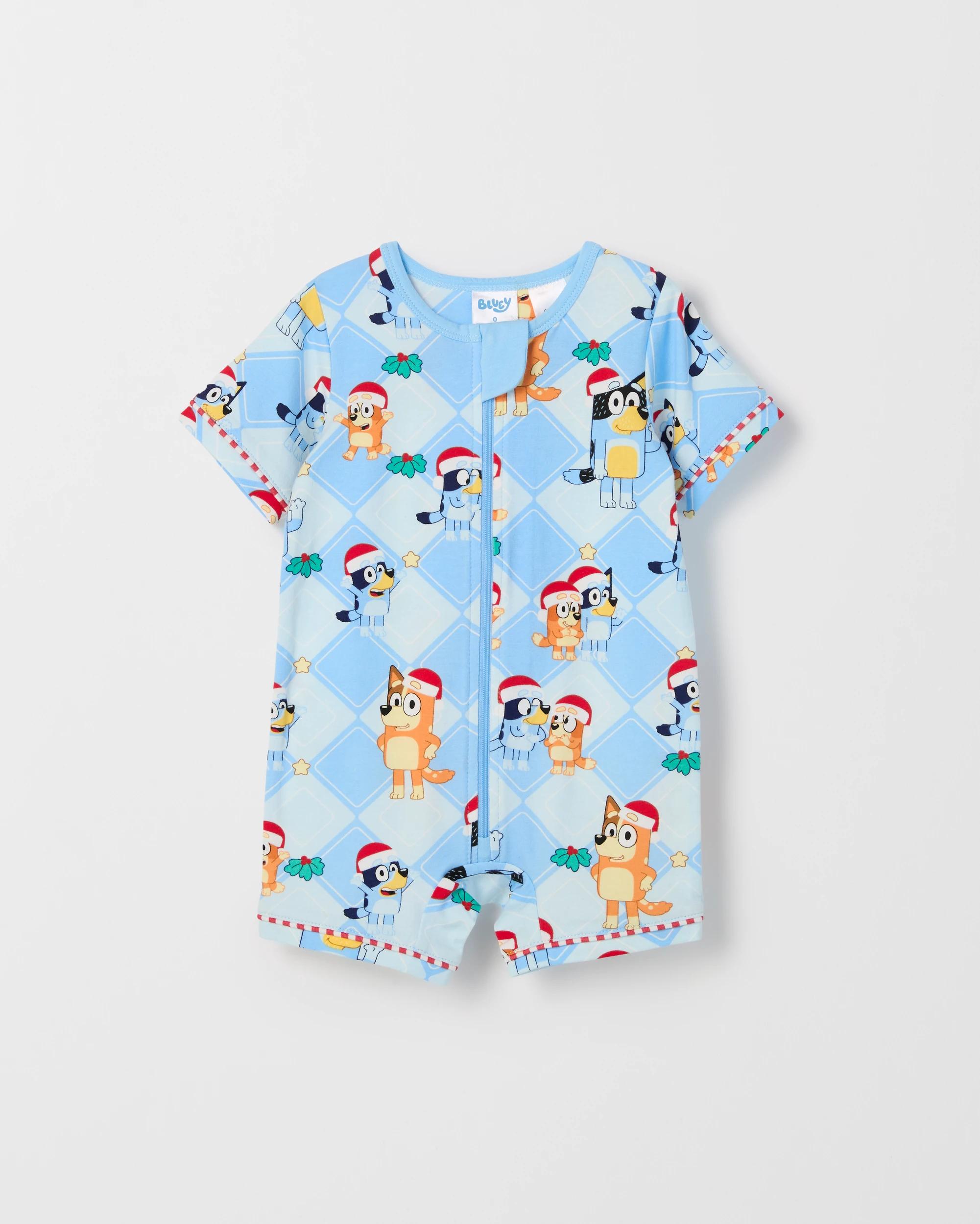 4 Family Matching Christmas Australian Cotton Baby Romper - Bluey BLUEY BLUE, 4 of 7