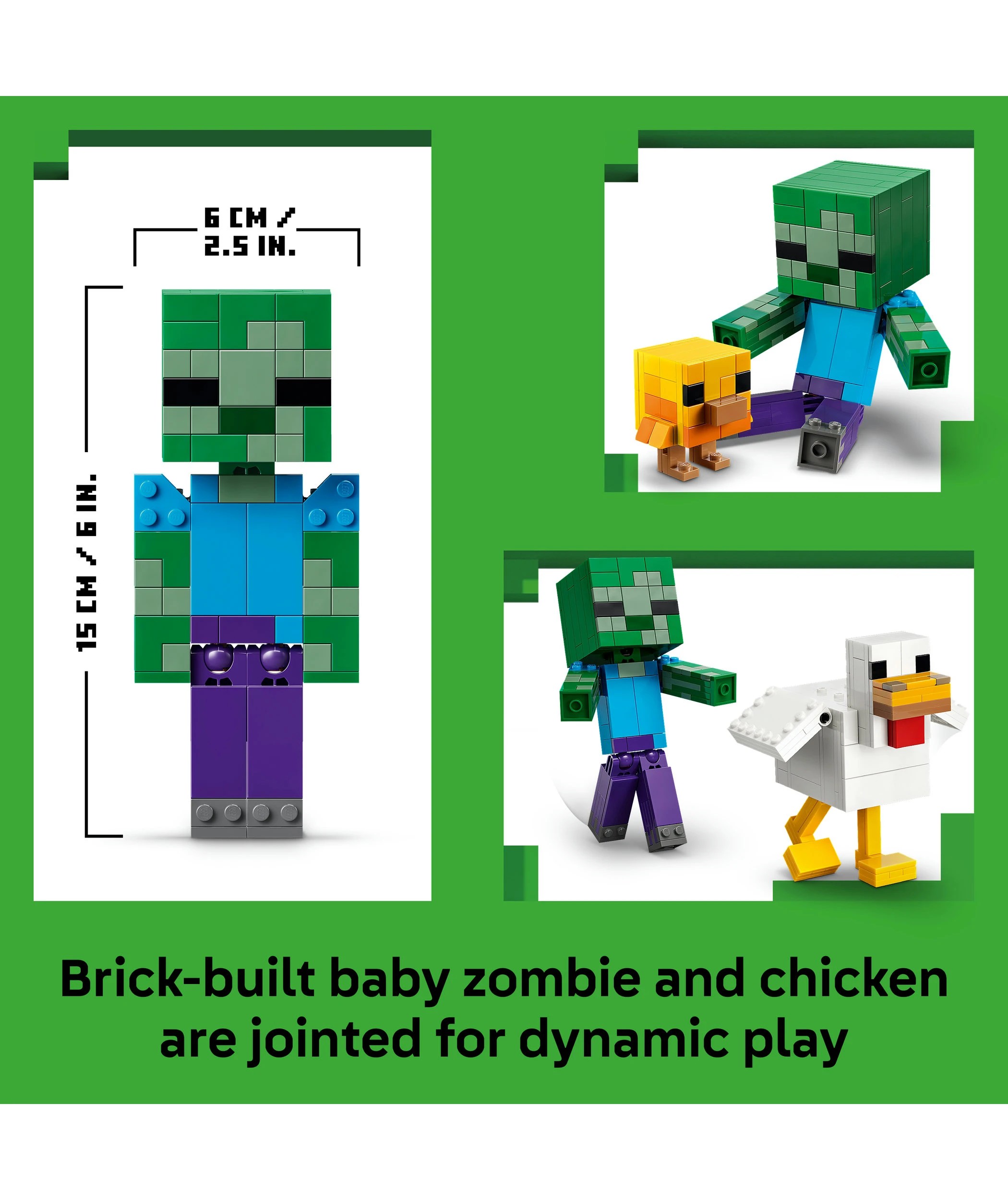 6 LEGO Minecraft Chicken Jockey 21582, 6 of 10