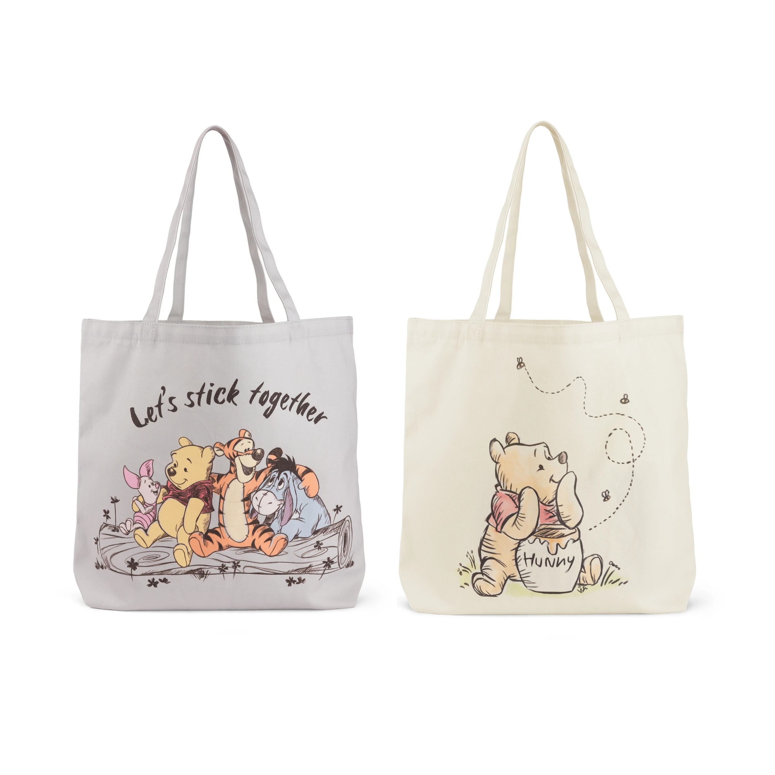 1 Winnie the Pooh Canvas Tote Bag - Assorted, 1 of 3