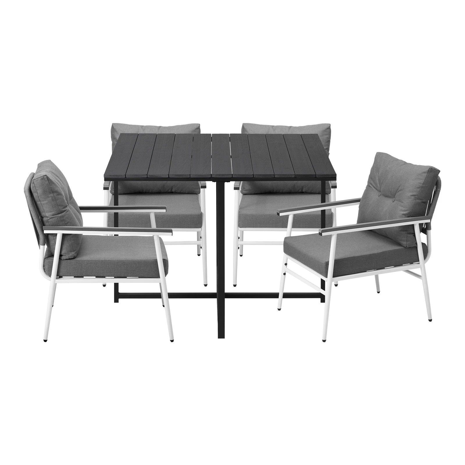 7 Livsip Outdoor Dining Set Patio Furniture Setting Table and Chairs 5PCS - Multi, 7 of 9