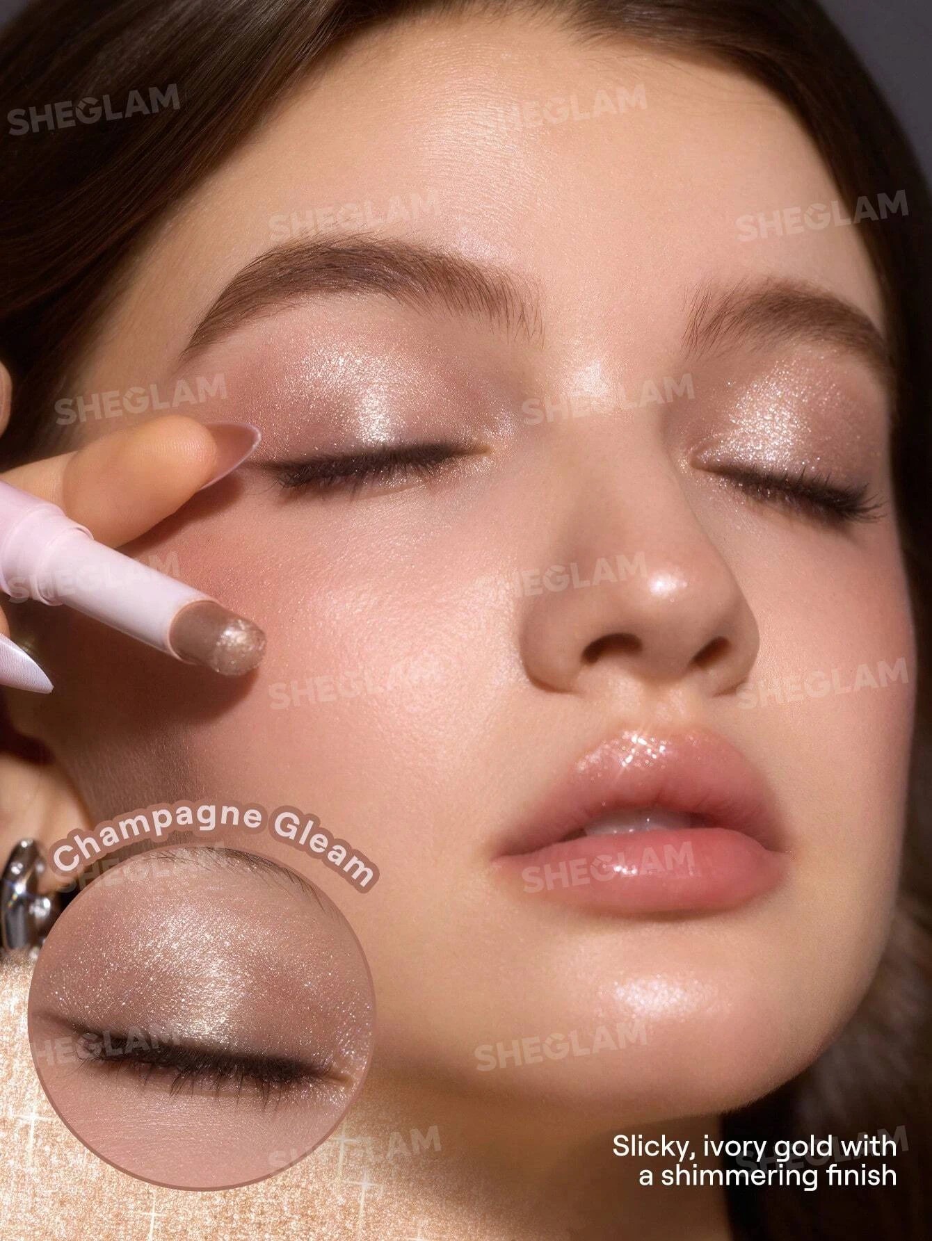 2 SHEGLAM Crystal Jelly Glaze Stick - Champagne Gleam, 2 of 6