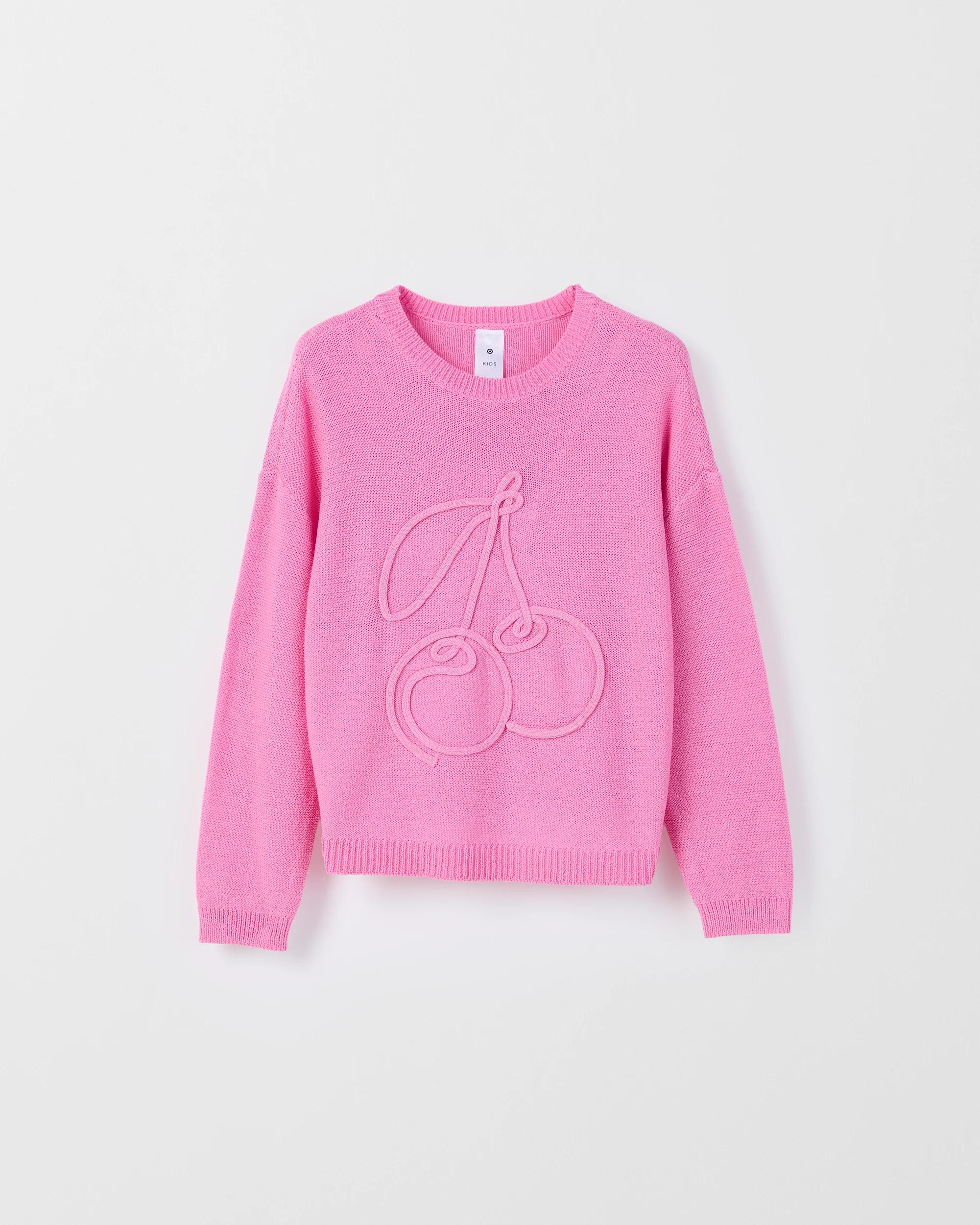 1 Target Kids Lightweight Knit Jumper BEGONIA PINK, 1 of 2