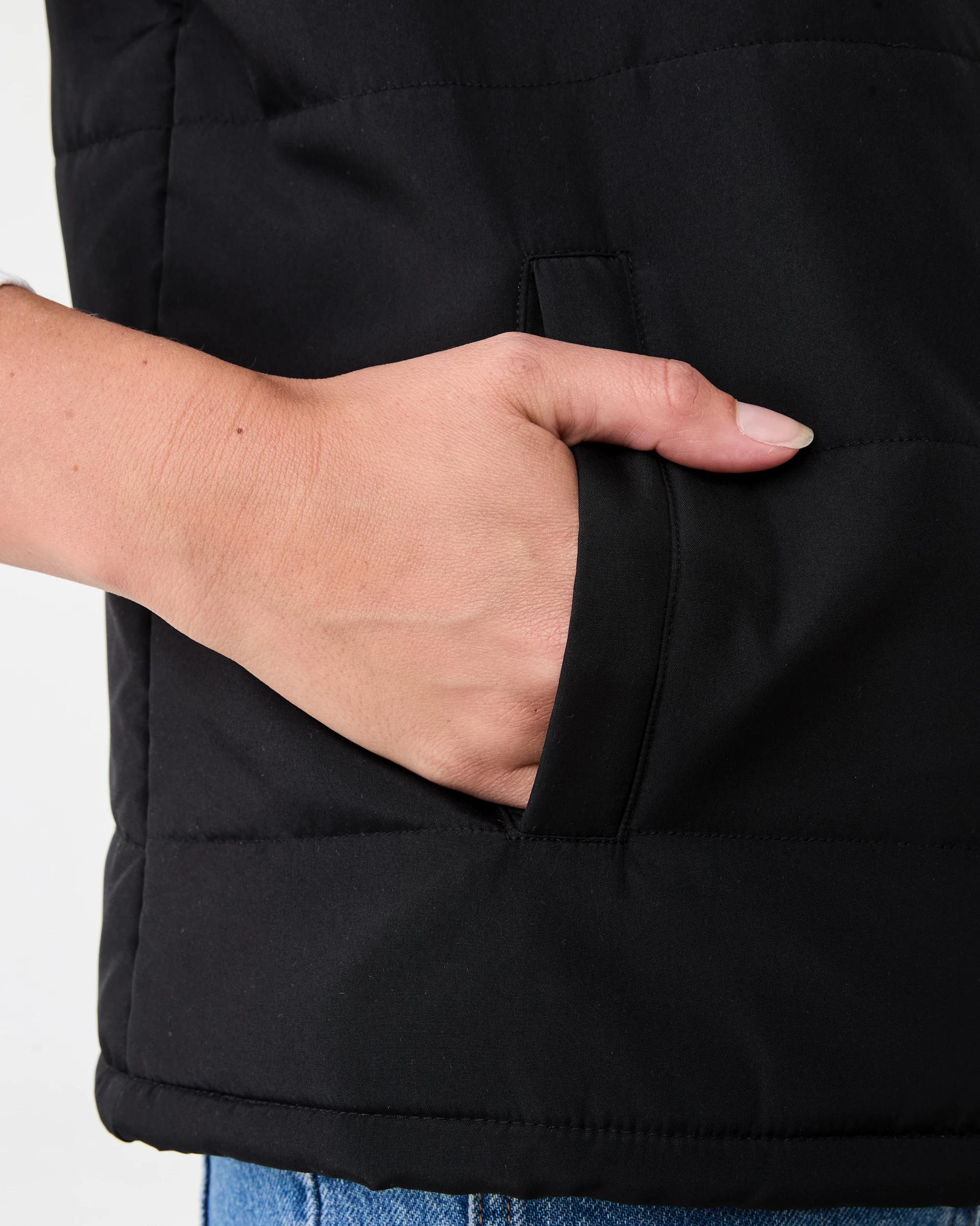 6 Puffer Gilet Black, 6 of 6